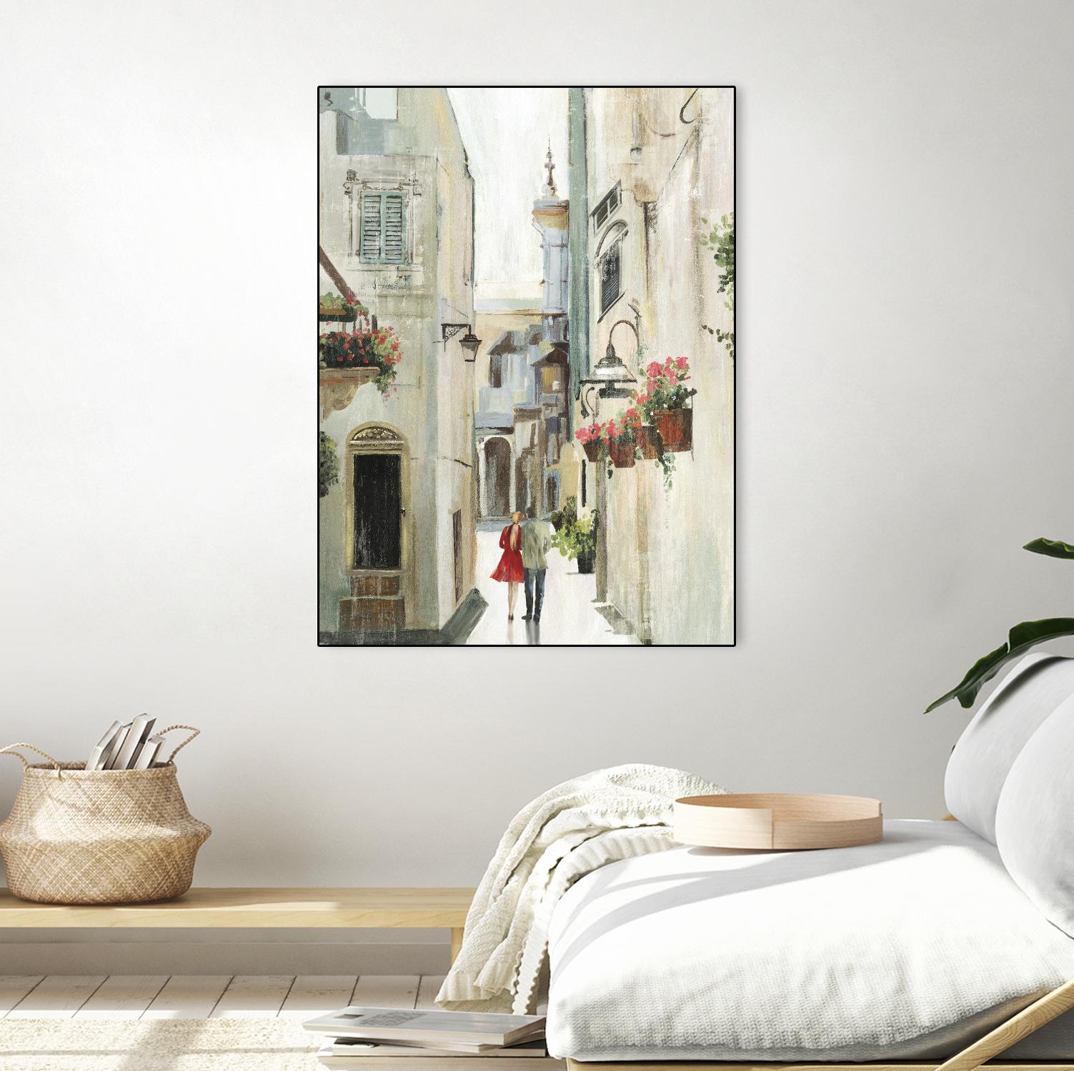 Parisian Walktrough by Allison Pearce on GIANT ART - beige floral