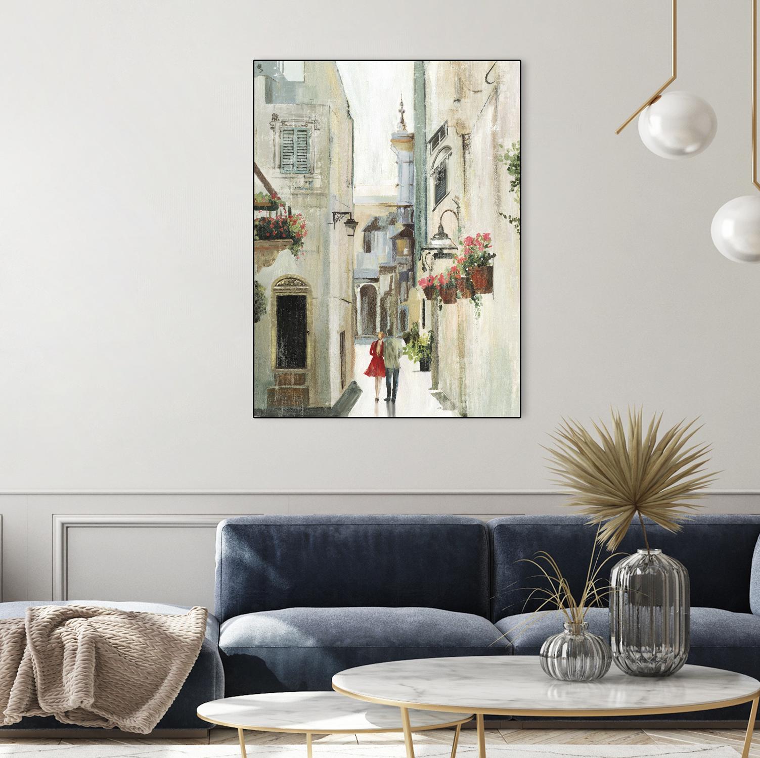 Parisian Walktrough by Allison Pearce on GIANT ART - beige floral