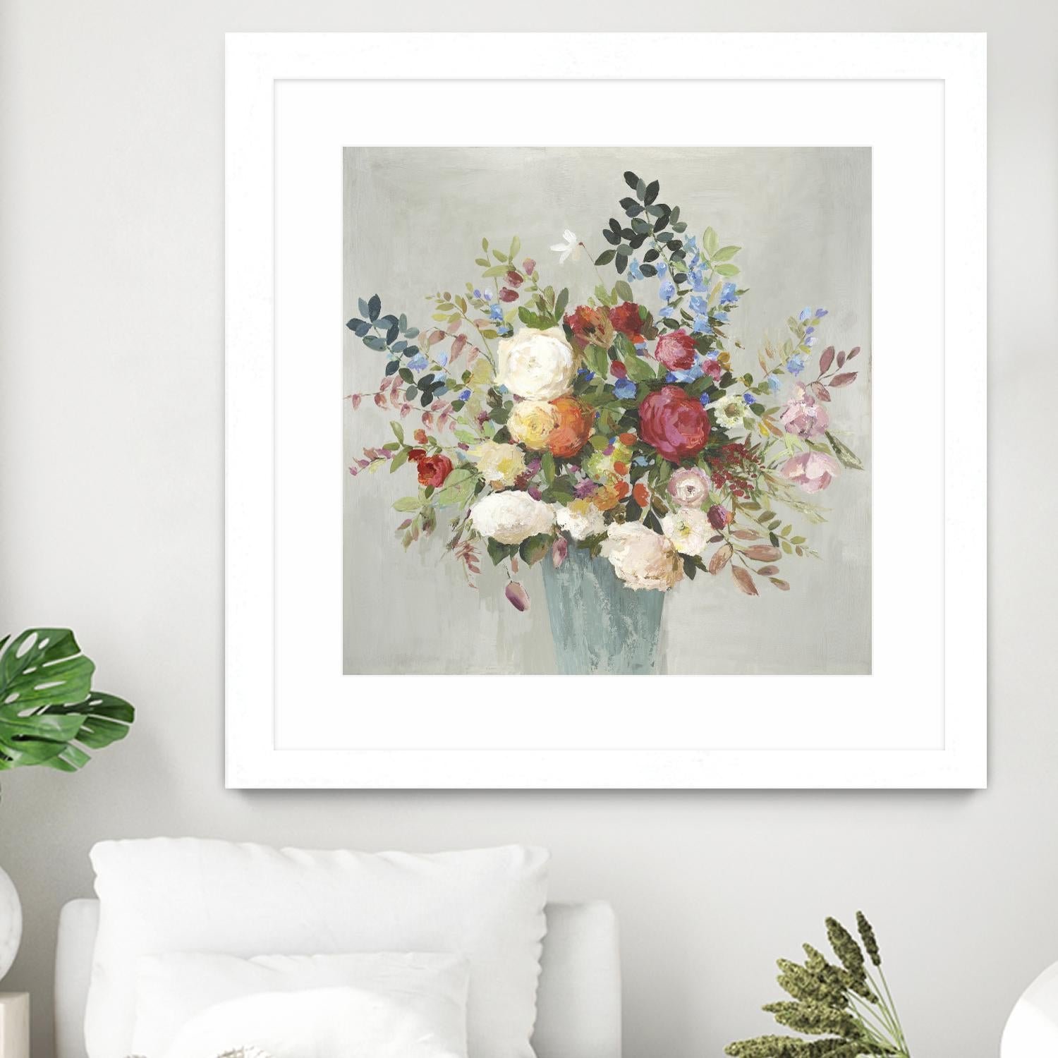 Grande by Allison Pearce on GIANT ART - blue floral