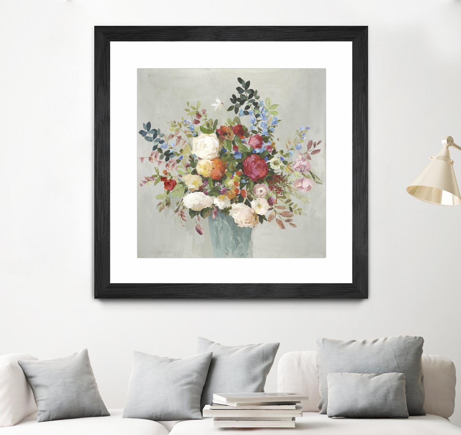 Grande by Allison Pearce on GIANT ART - blue floral