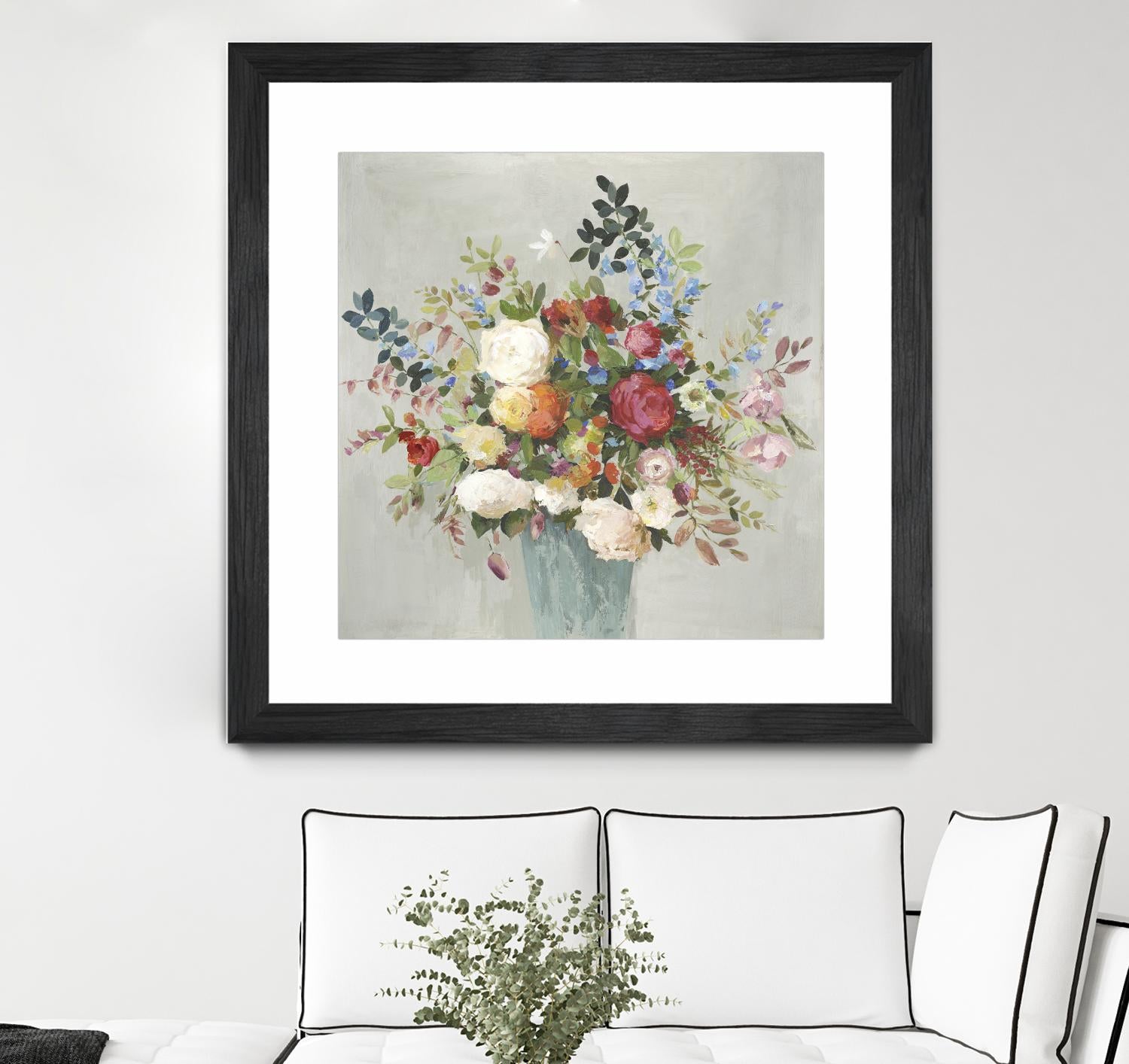 Grande by Allison Pearce on GIANT ART - blue floral