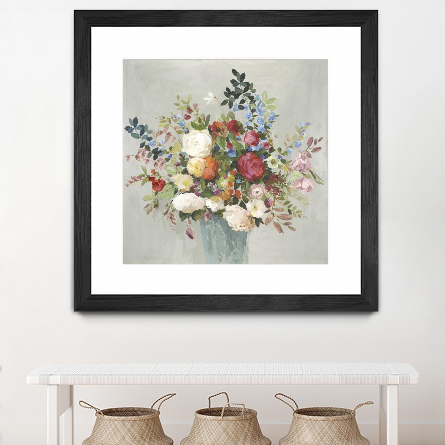 Grande by Allison Pearce on GIANT ART - blue floral