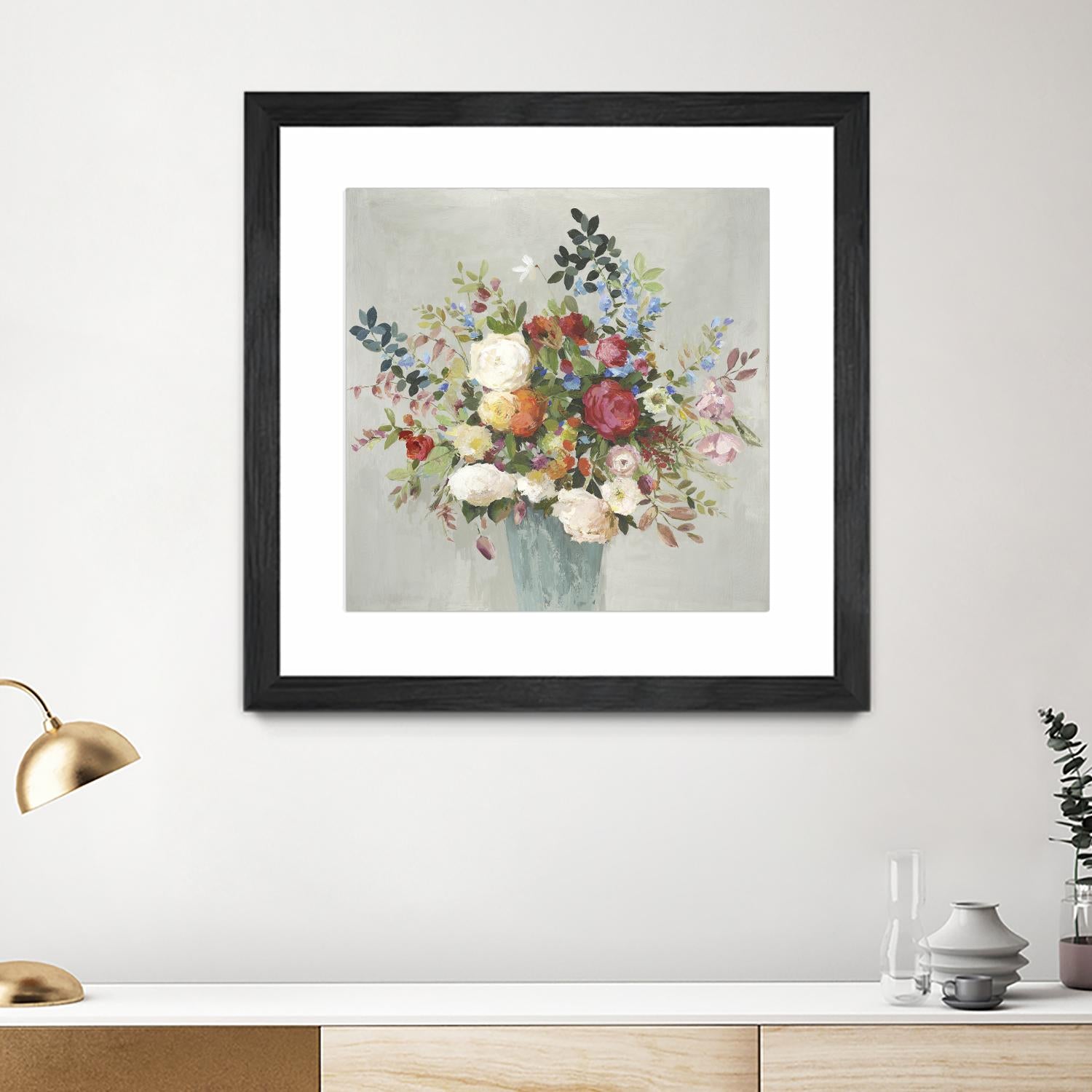 Grande by Allison Pearce on GIANT ART - blue floral