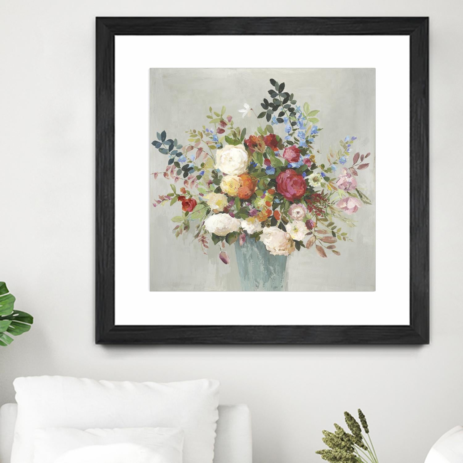 Grande by Allison Pearce on GIANT ART - blue floral