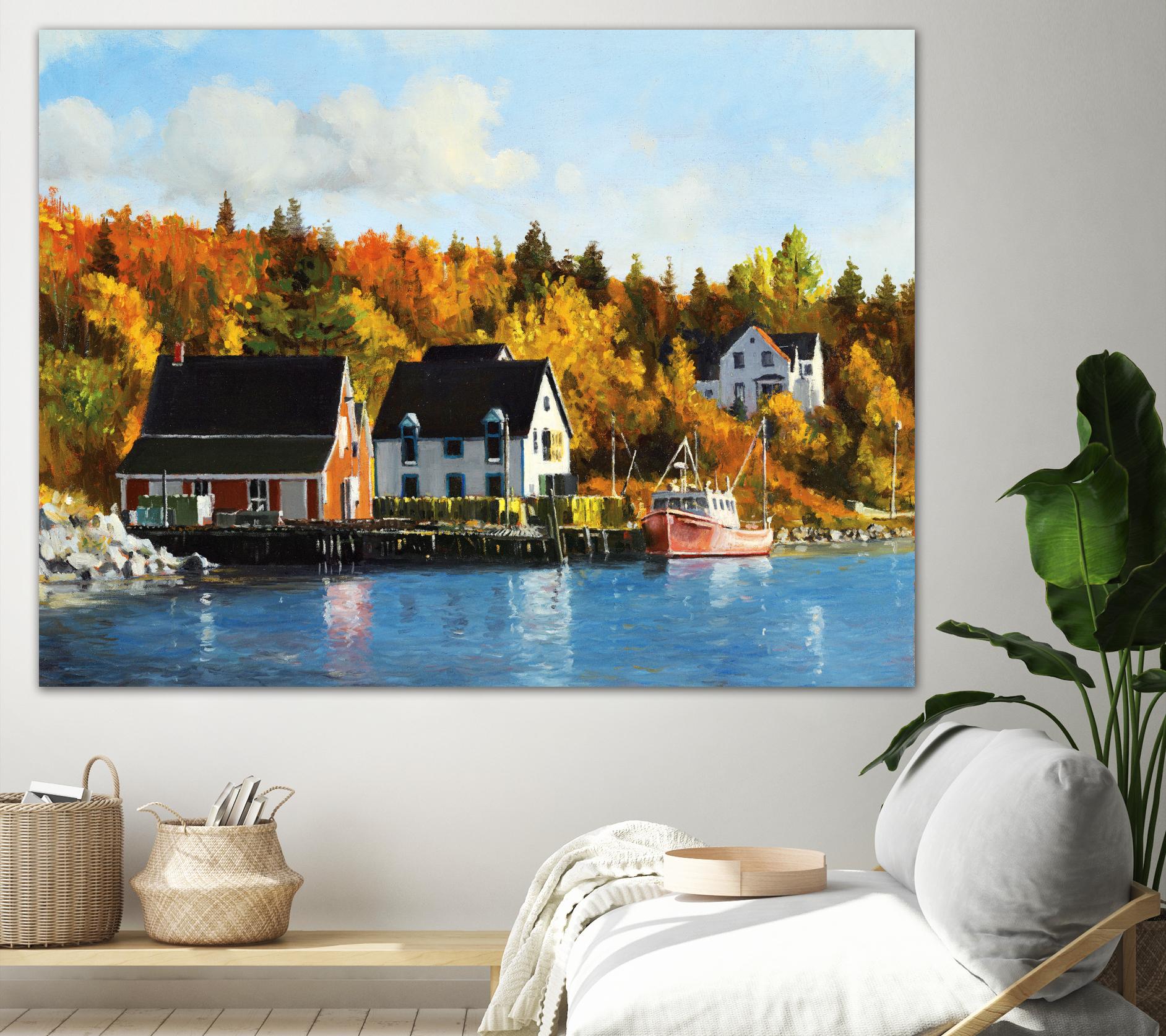 North West Cove by Pieter Molenaar on GIANT ART - blue landscape