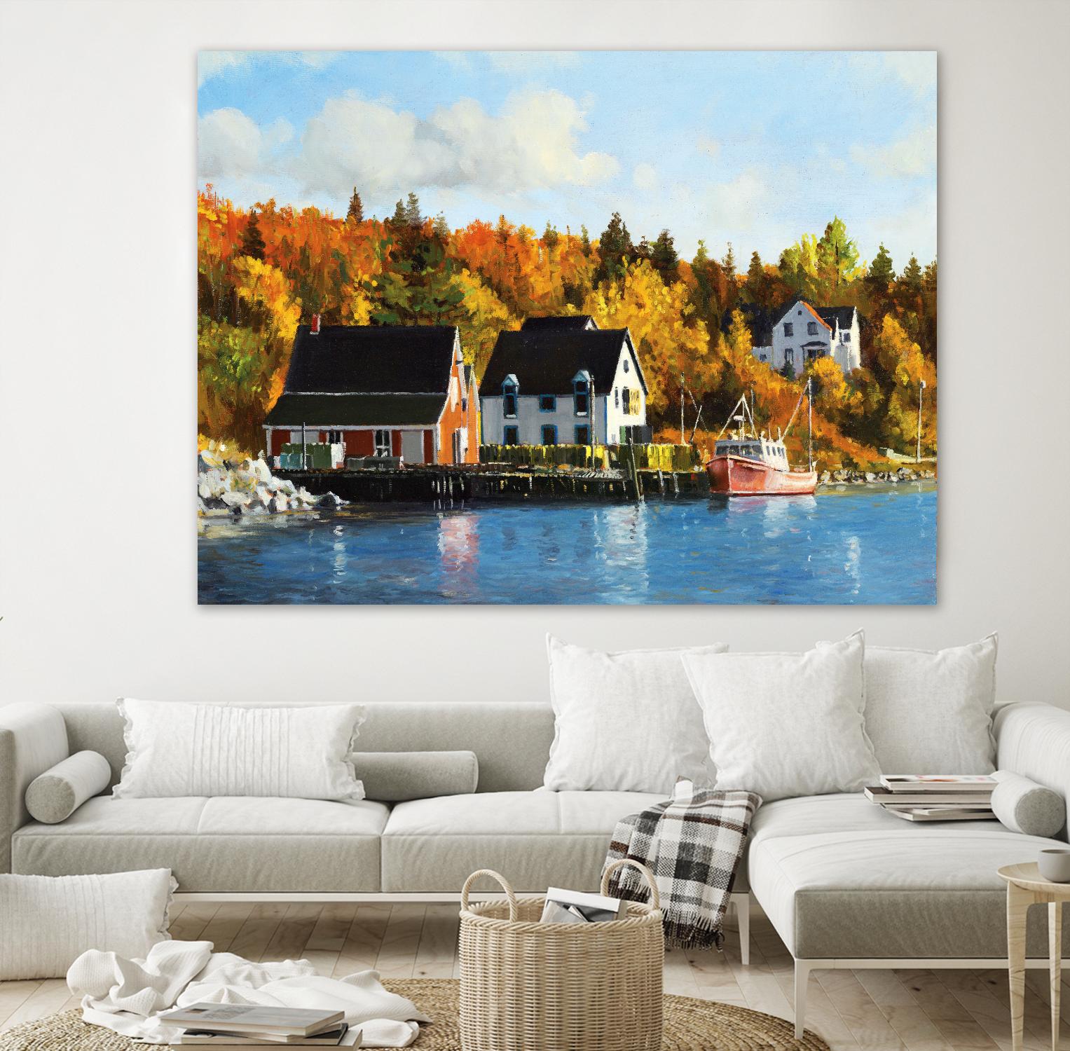 North West Cove by Pieter Molenaar on GIANT ART - blue landscape