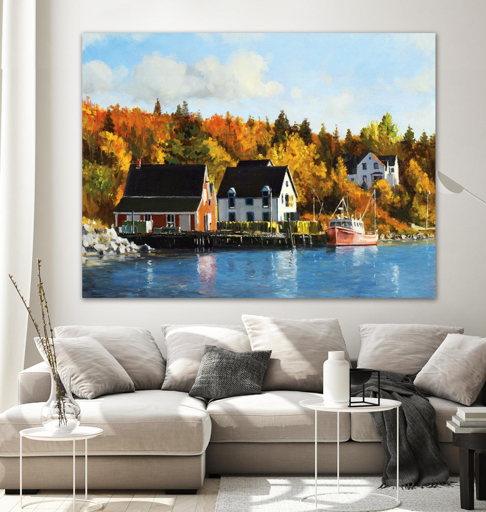 North West Cove by Pieter Molenaar on GIANT ART - blue landscape