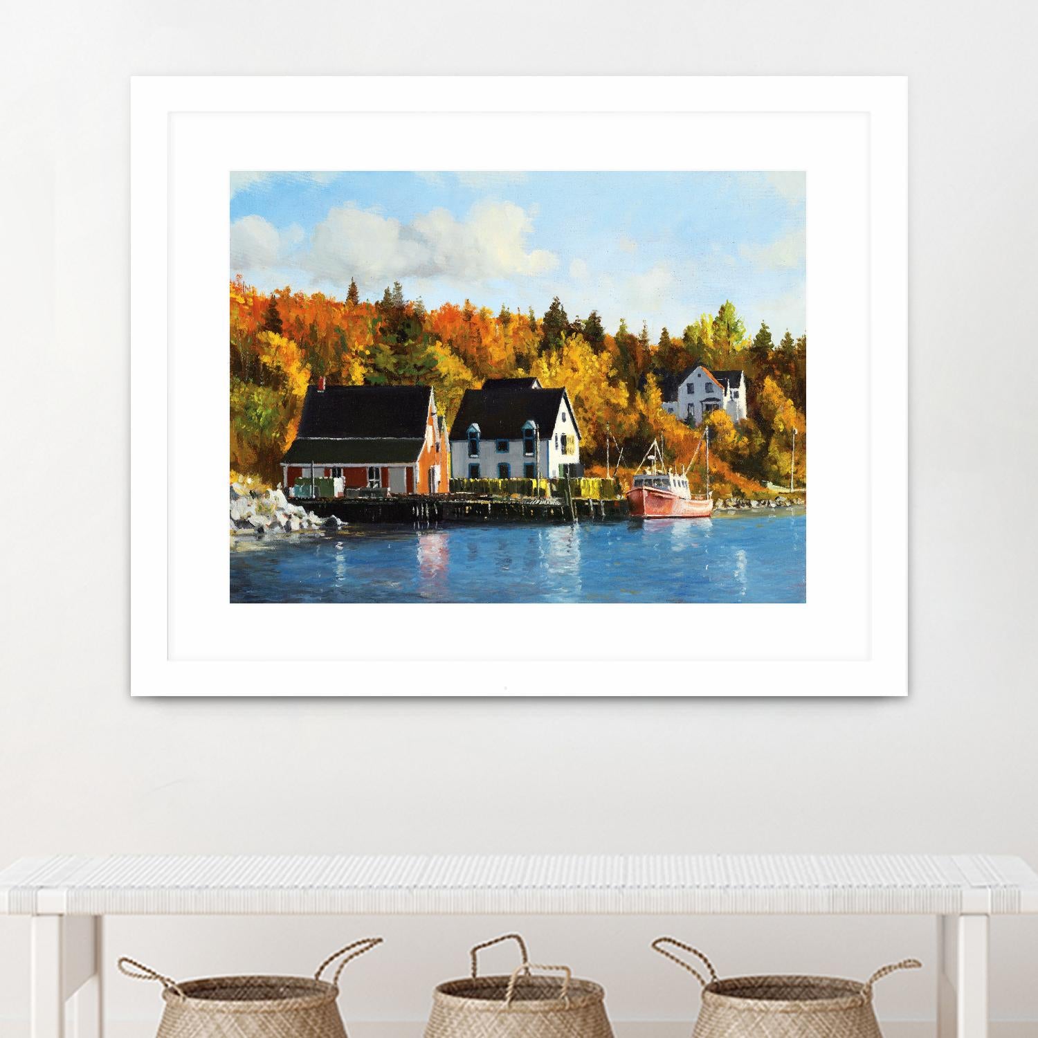 North West Cove by Pieter Molenaar on GIANT ART - blue landscape