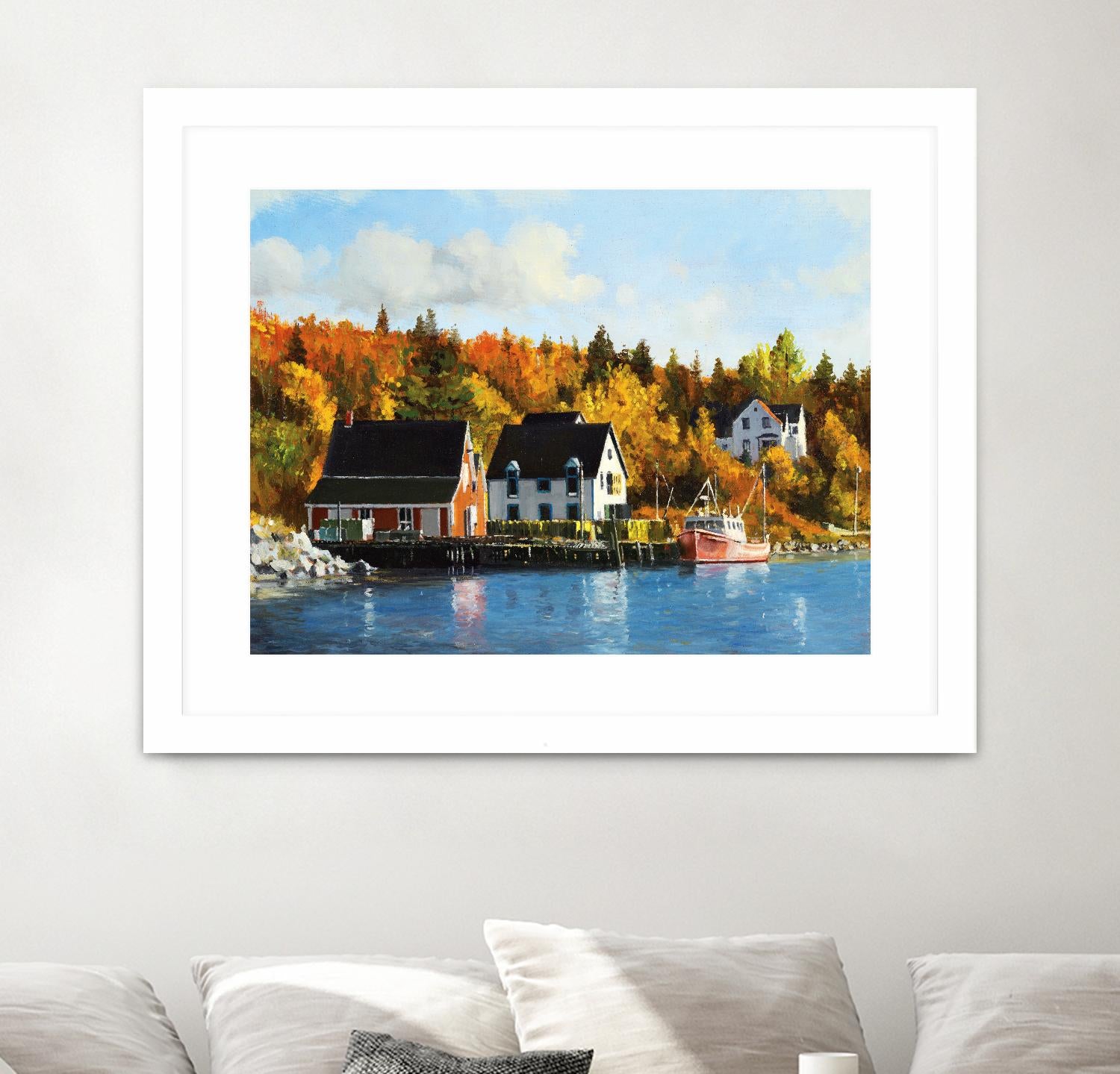 North West Cove by Pieter Molenaar on GIANT ART - blue landscape