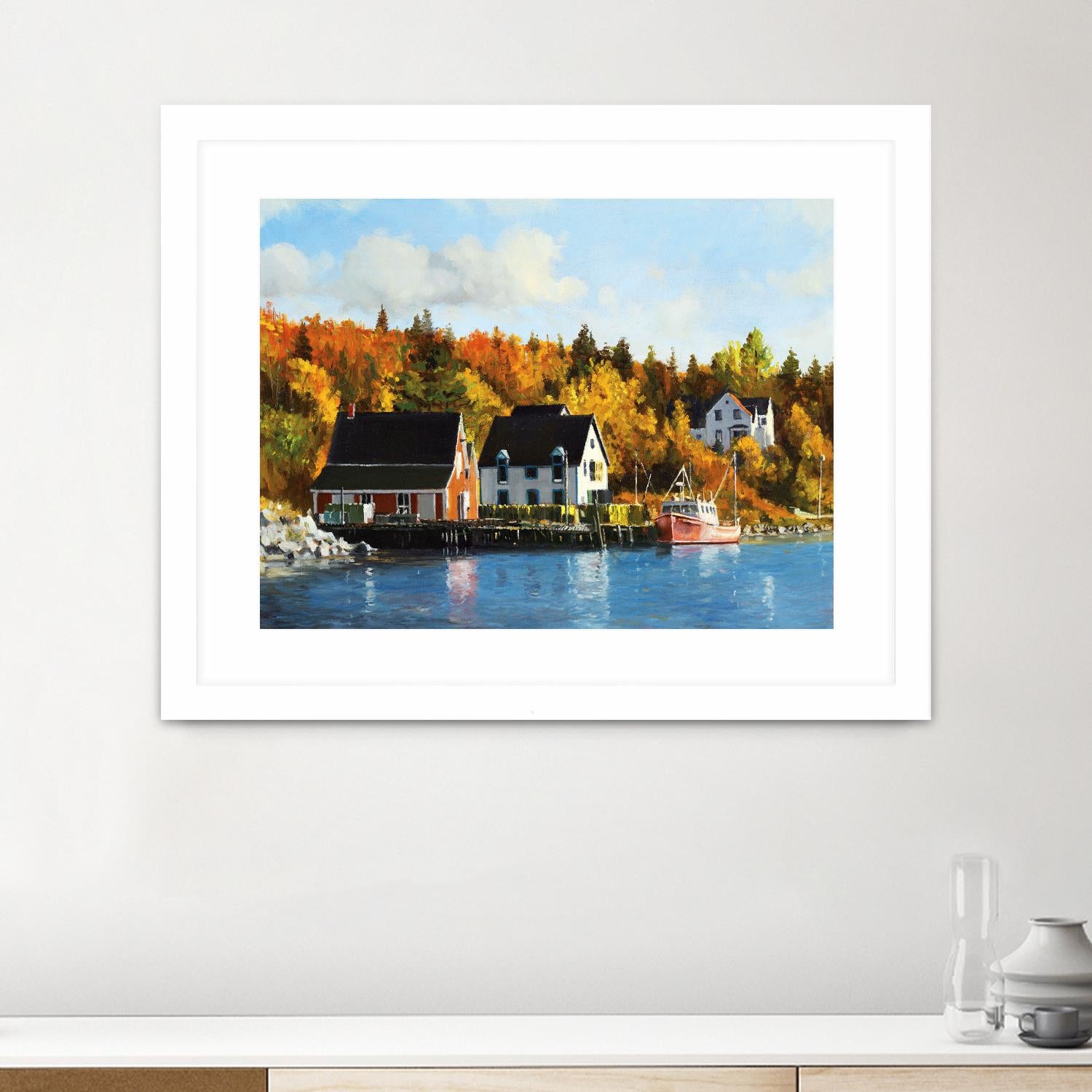 North West Cove by Pieter Molenaar on GIANT ART - blue landscape