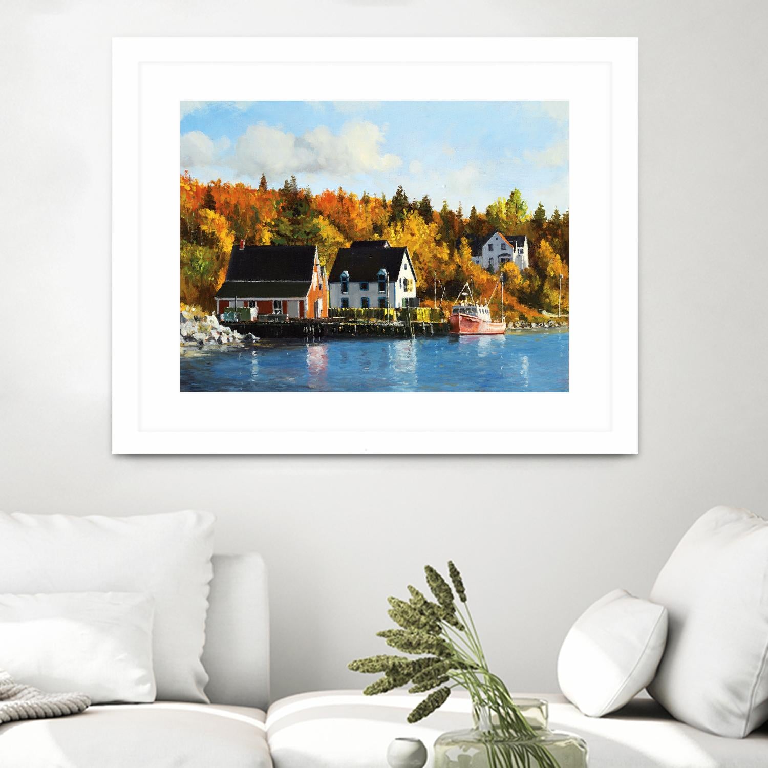 North West Cove by Pieter Molenaar on GIANT ART - blue landscape