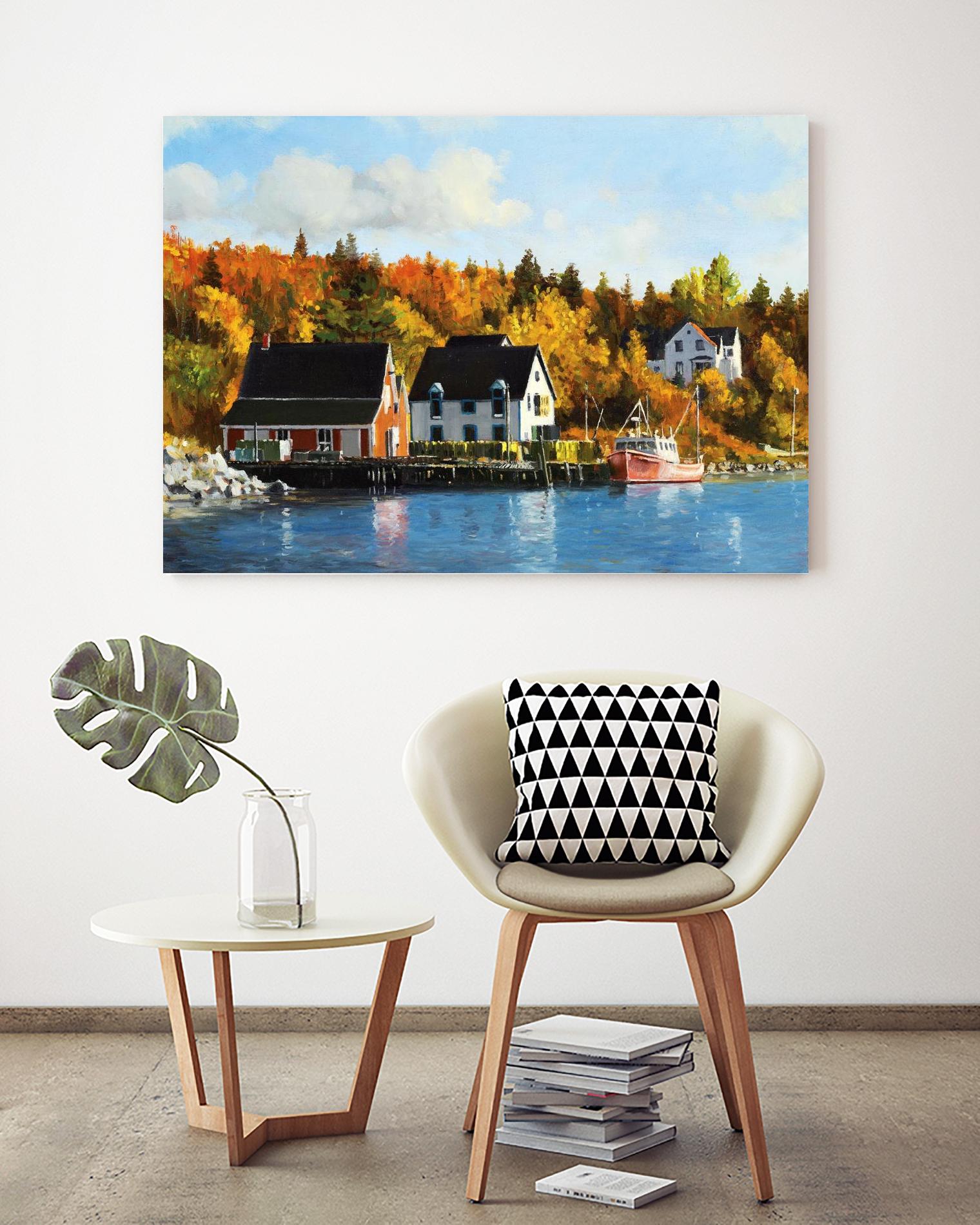 North West Cove by Pieter Molenaar on GIANT ART - blue landscape