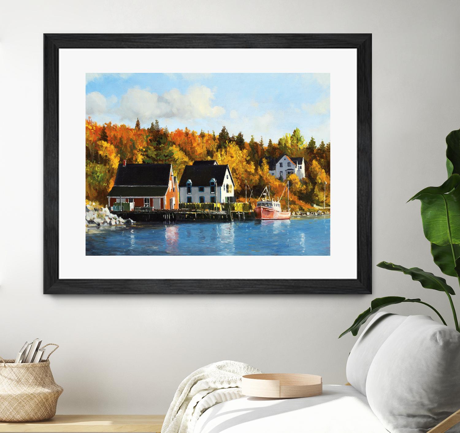 North West Cove by Pieter Molenaar on GIANT ART - blue landscape