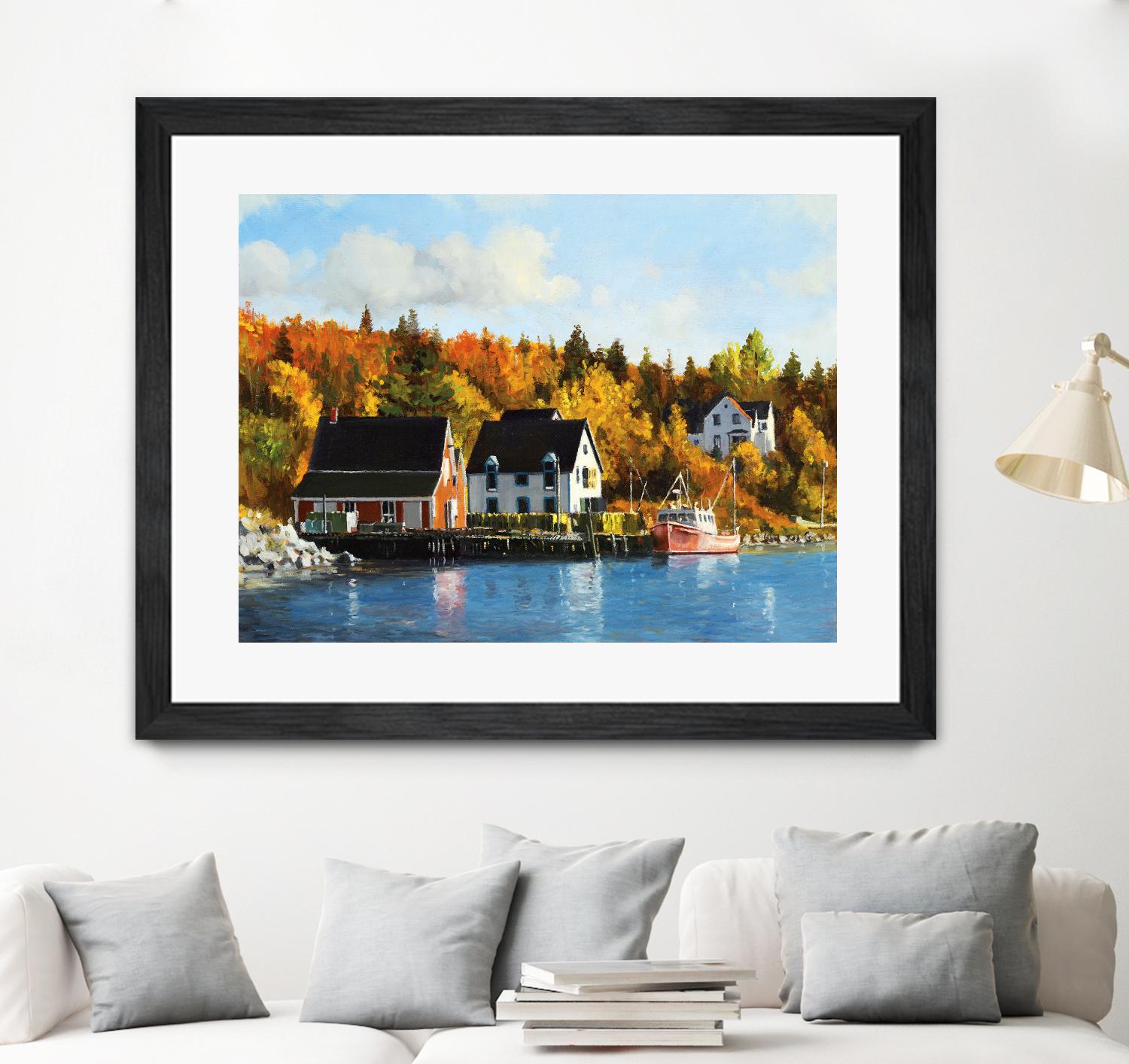 North West Cove by Pieter Molenaar on GIANT ART - blue landscape