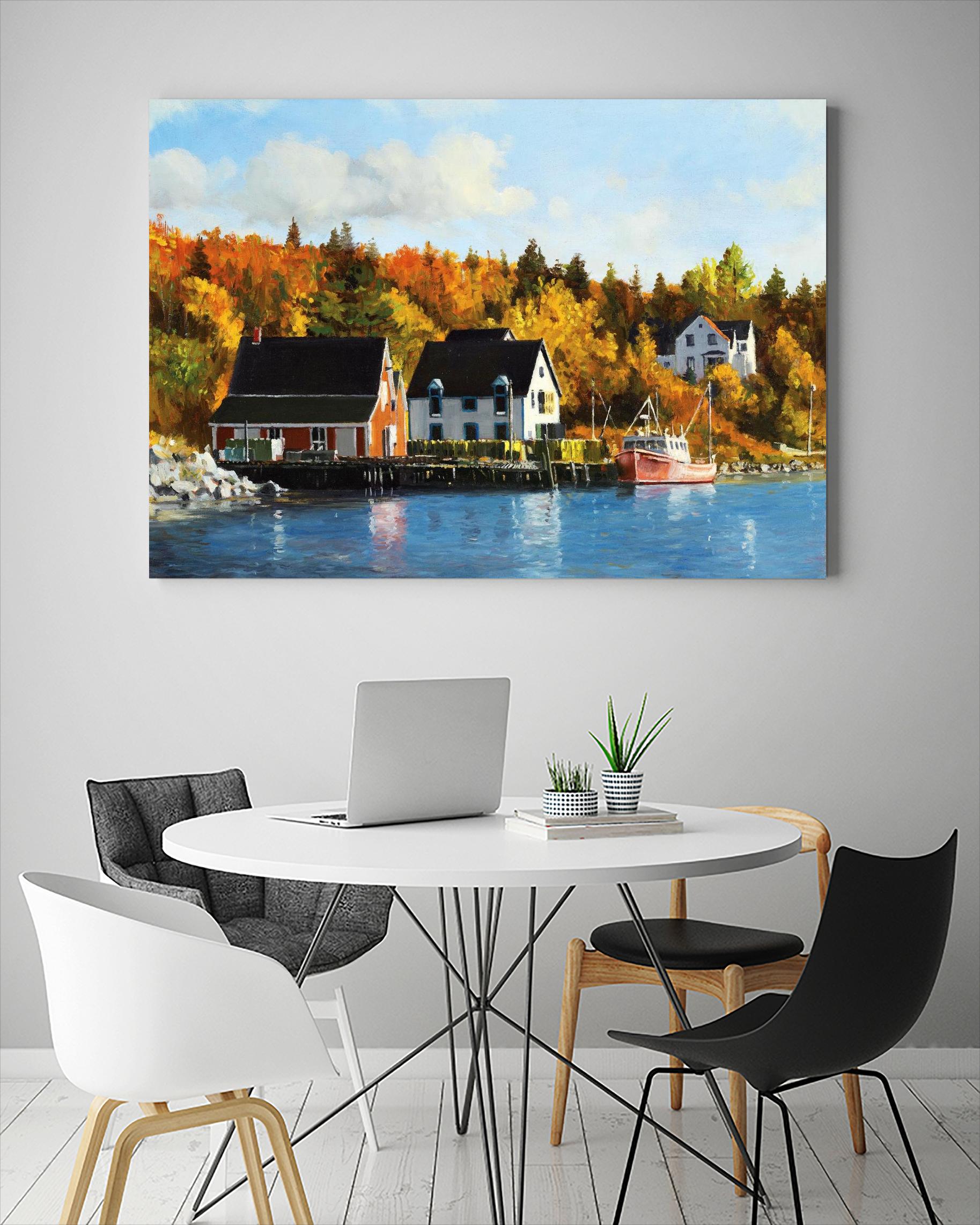 North West Cove by Pieter Molenaar on GIANT ART - blue landscape