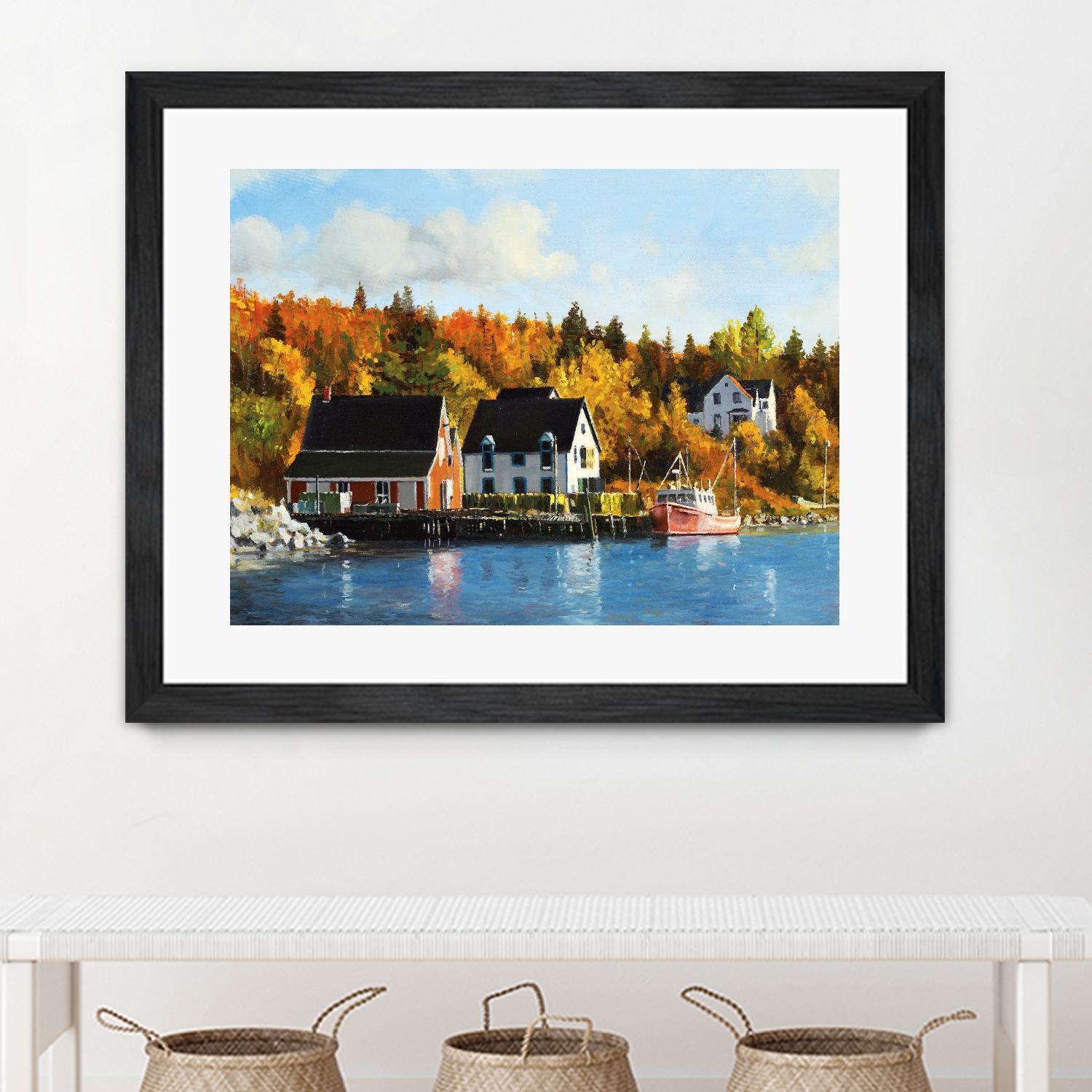 North West Cove by Pieter Molenaar on GIANT ART - blue landscape