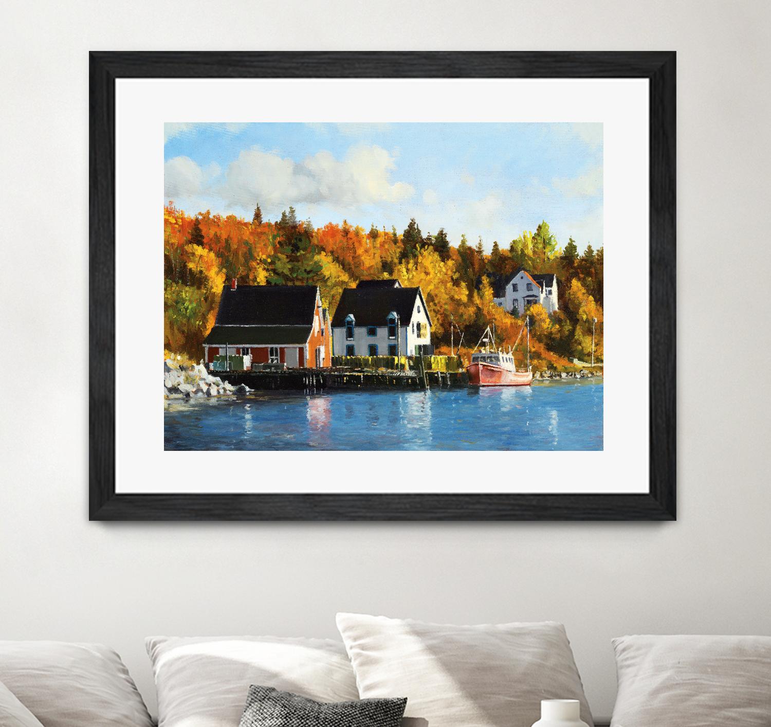 North West Cove by Pieter Molenaar on GIANT ART - blue landscape