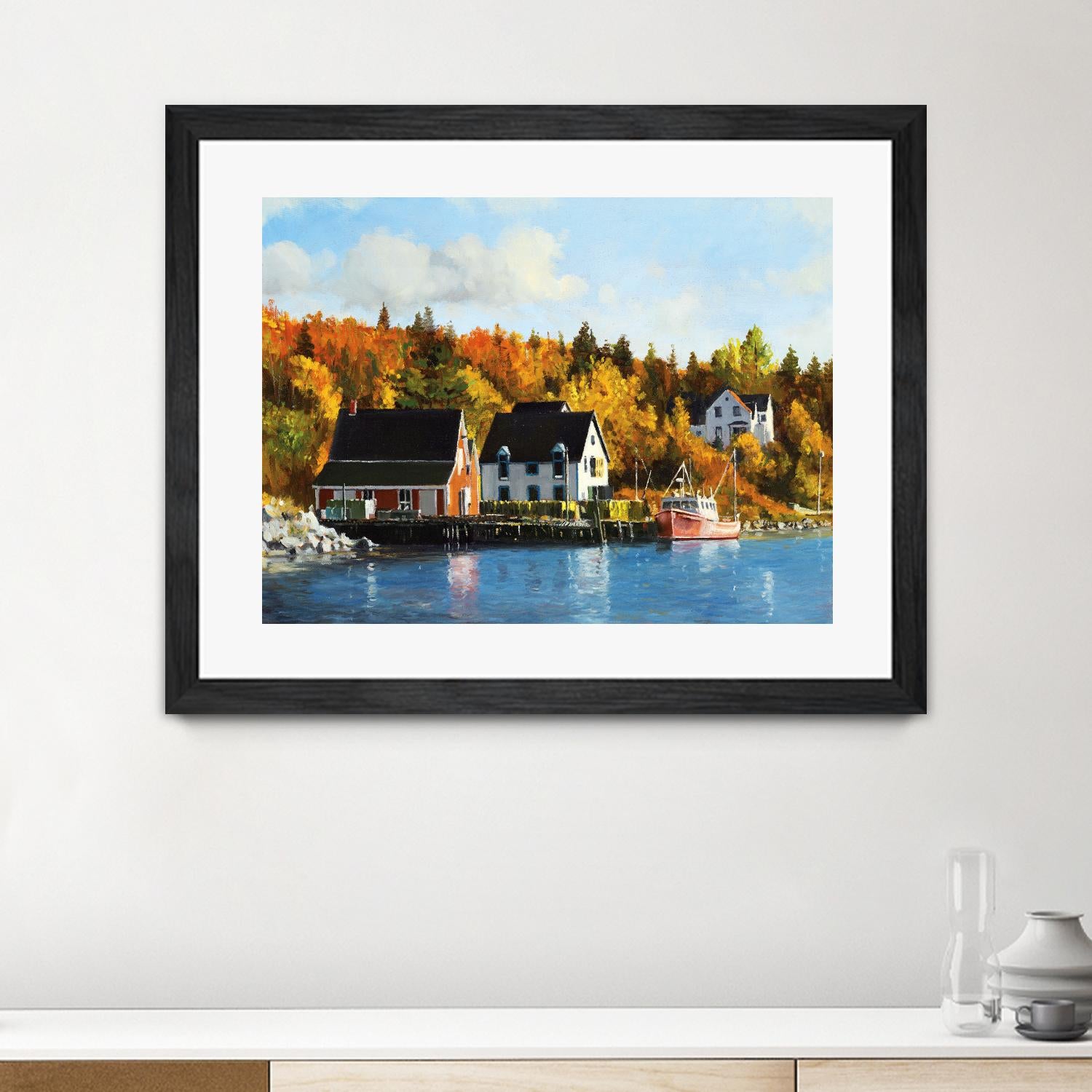 North West Cove by Pieter Molenaar on GIANT ART - blue landscape