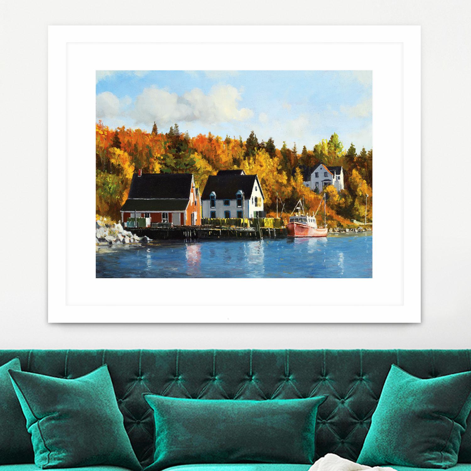 North West Cove by Pieter Molenaar on GIANT ART - blue landscape