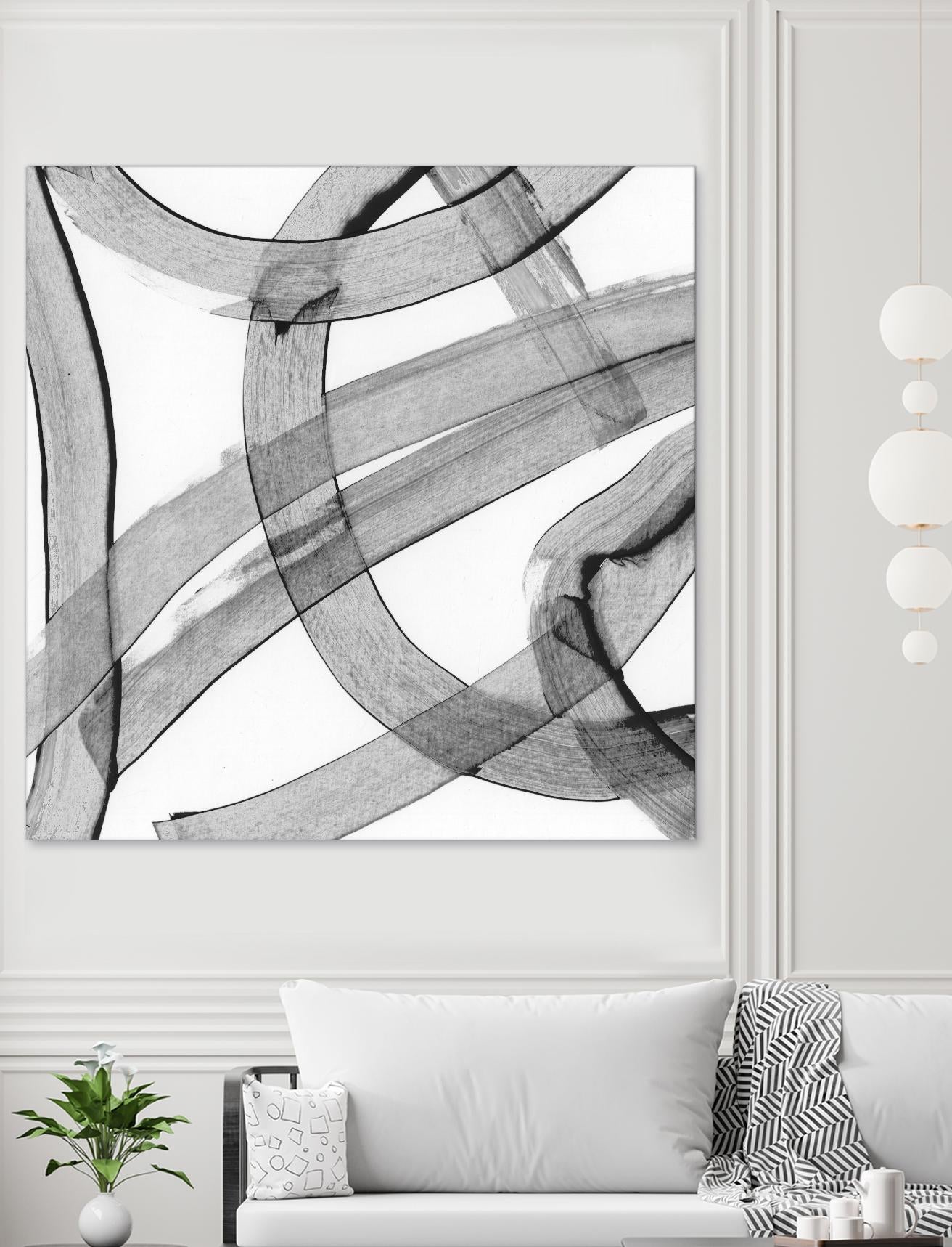 Gesture by PI Studio on GIANT ART - white abstract