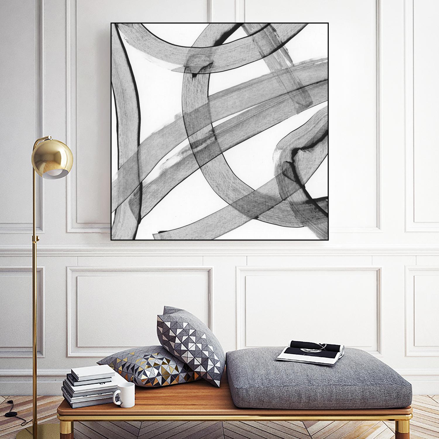 Gesture by PI Studio on GIANT ART - white abstract