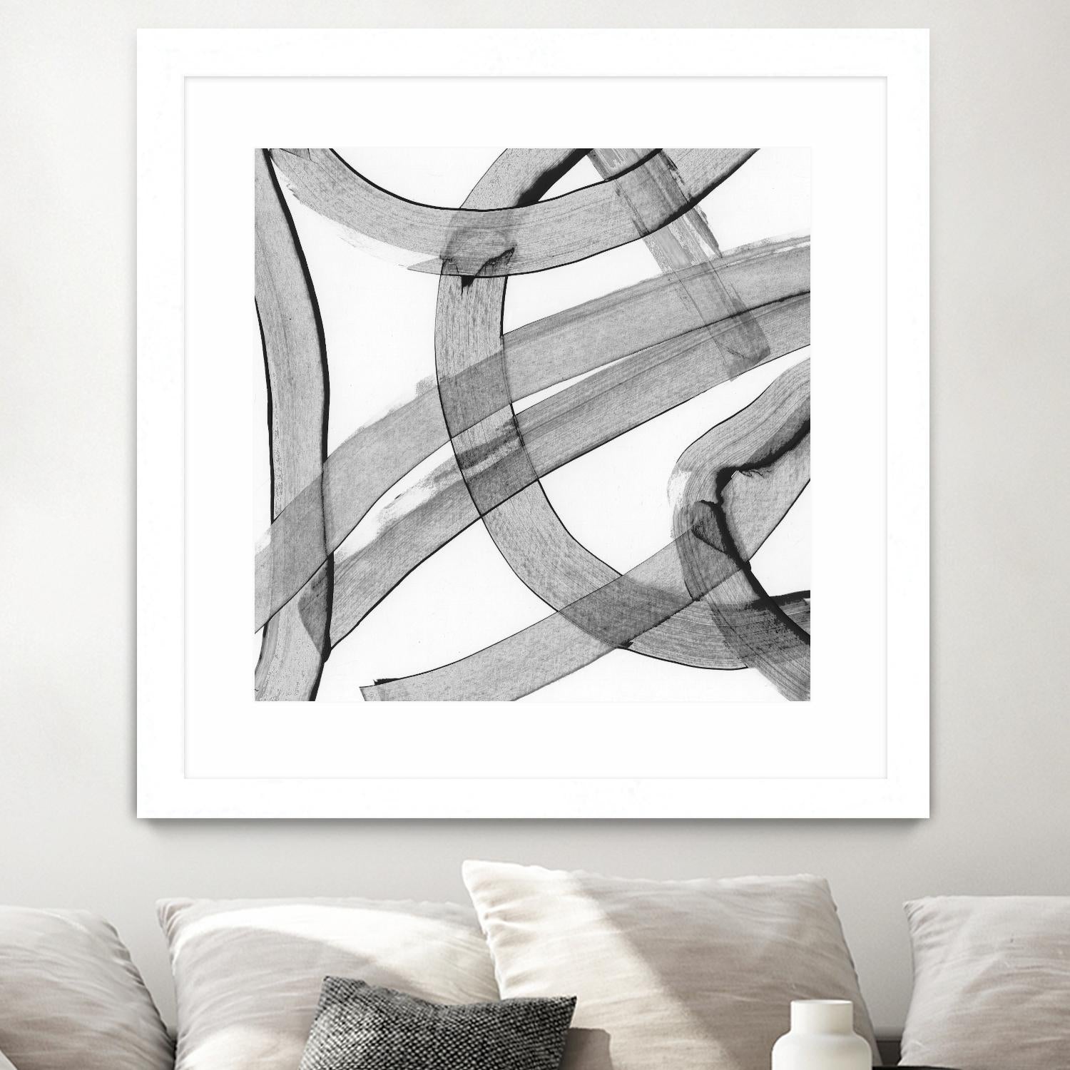 Gesture by PI Studio on GIANT ART - white abstract