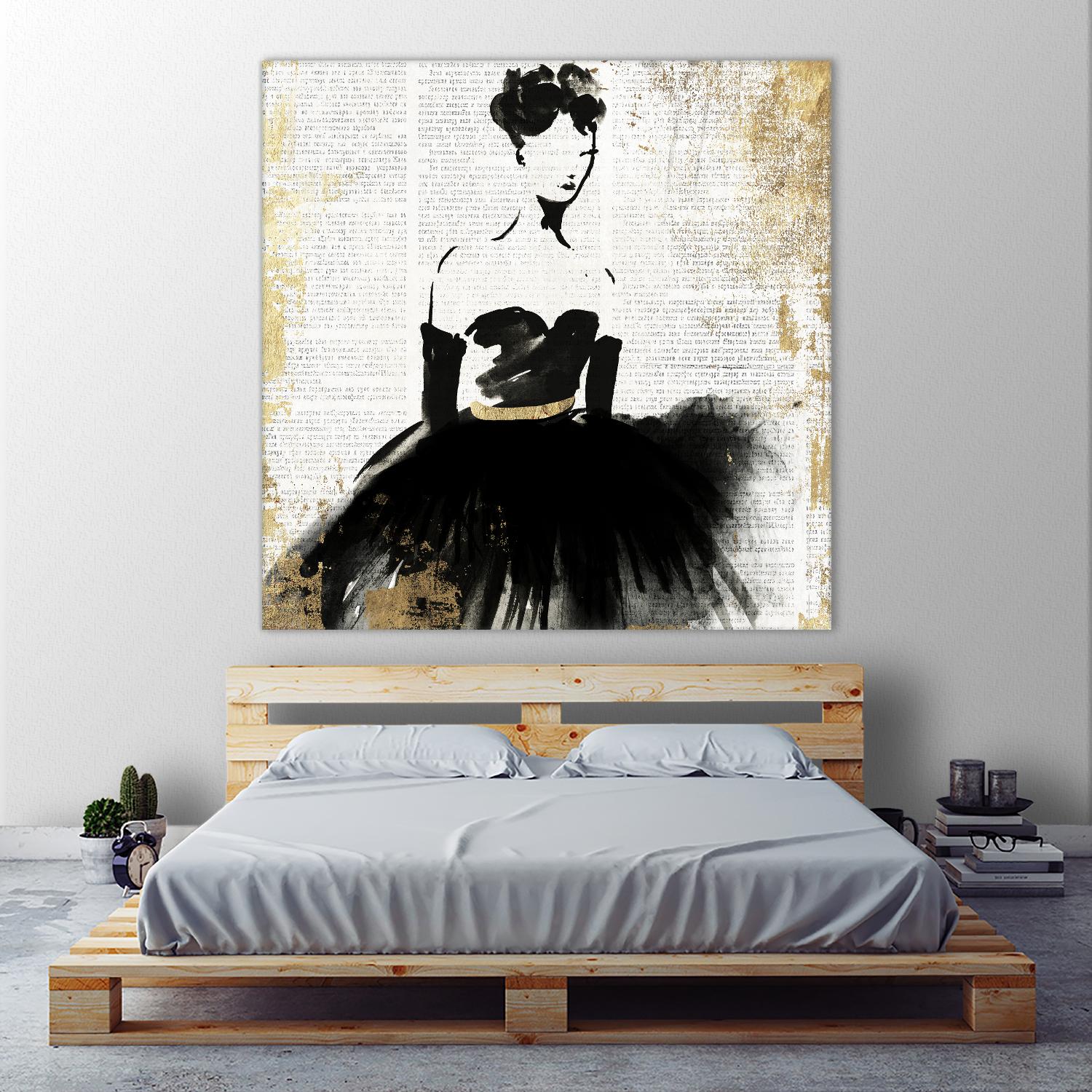 Lady in Black II by PI Studio on GIANT ART - white abstract