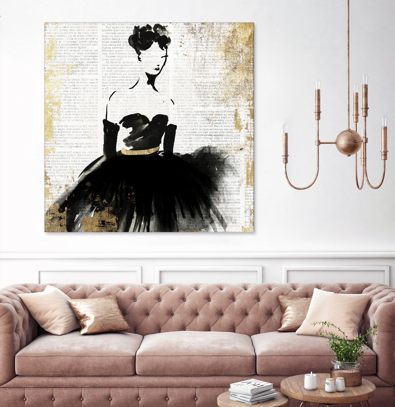 Lady in Black II by PI Studio on GIANT ART - white abstract