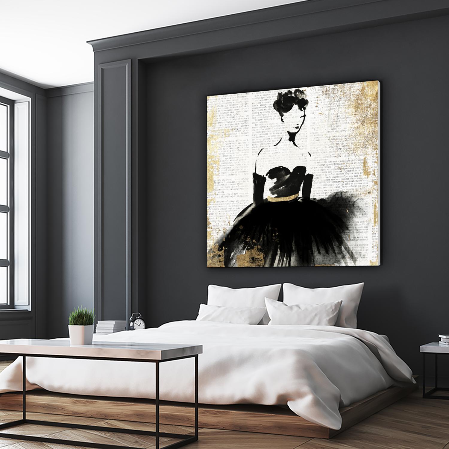 Lady in Black II by PI Studio on GIANT ART - white abstract