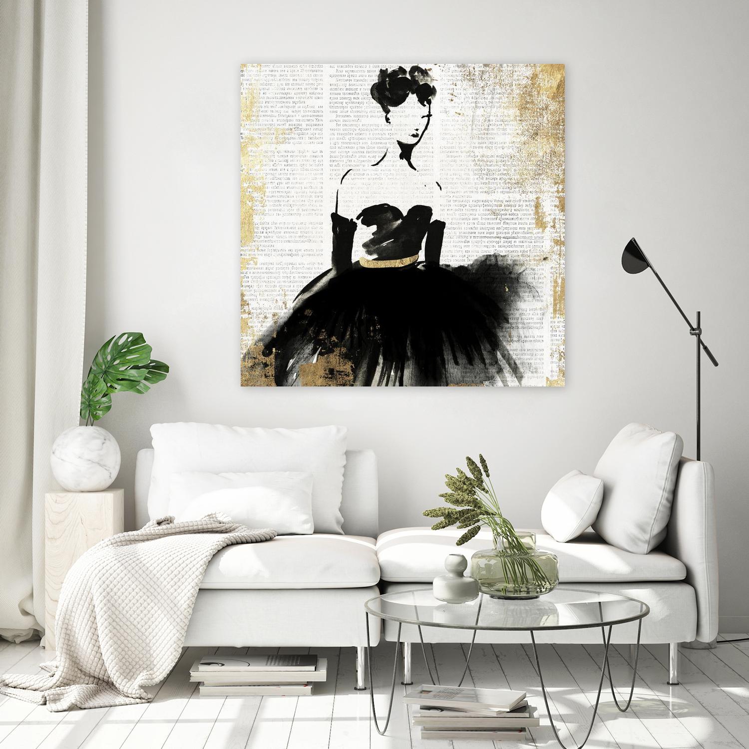 Lady in Black II by PI Studio on GIANT ART - white abstract