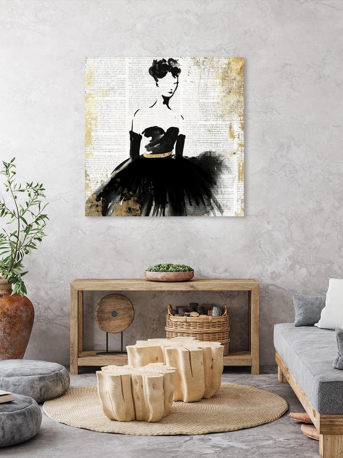 Lady in Black II by PI Studio on GIANT ART - white abstract