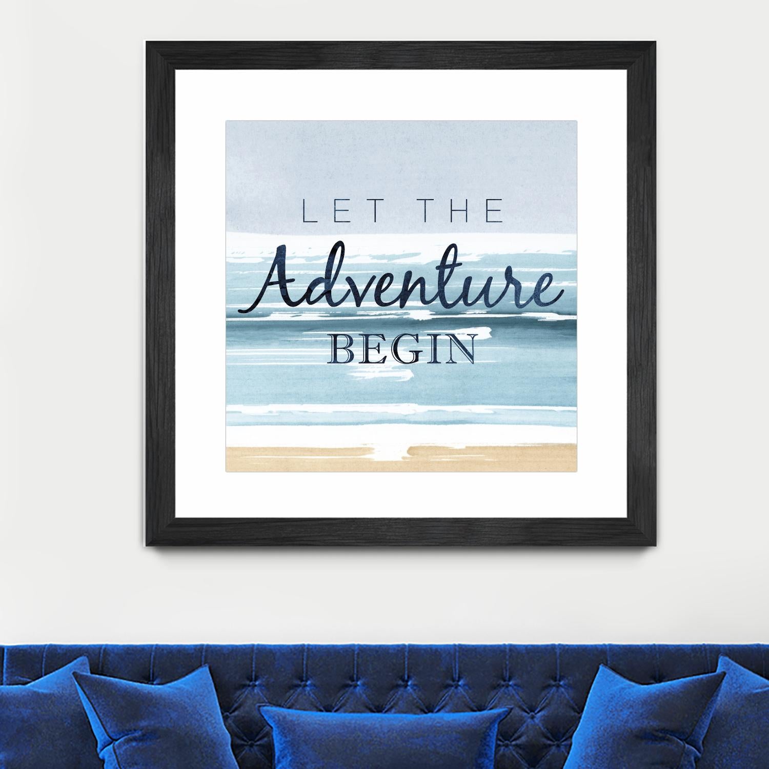 Let the Adventure Begin by PI Studio on GIANT ART - beige quotes