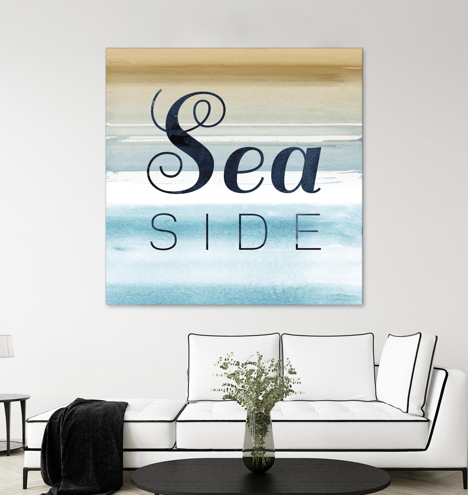 Sea Side by PI Studio on GIANT ART - beige quotes