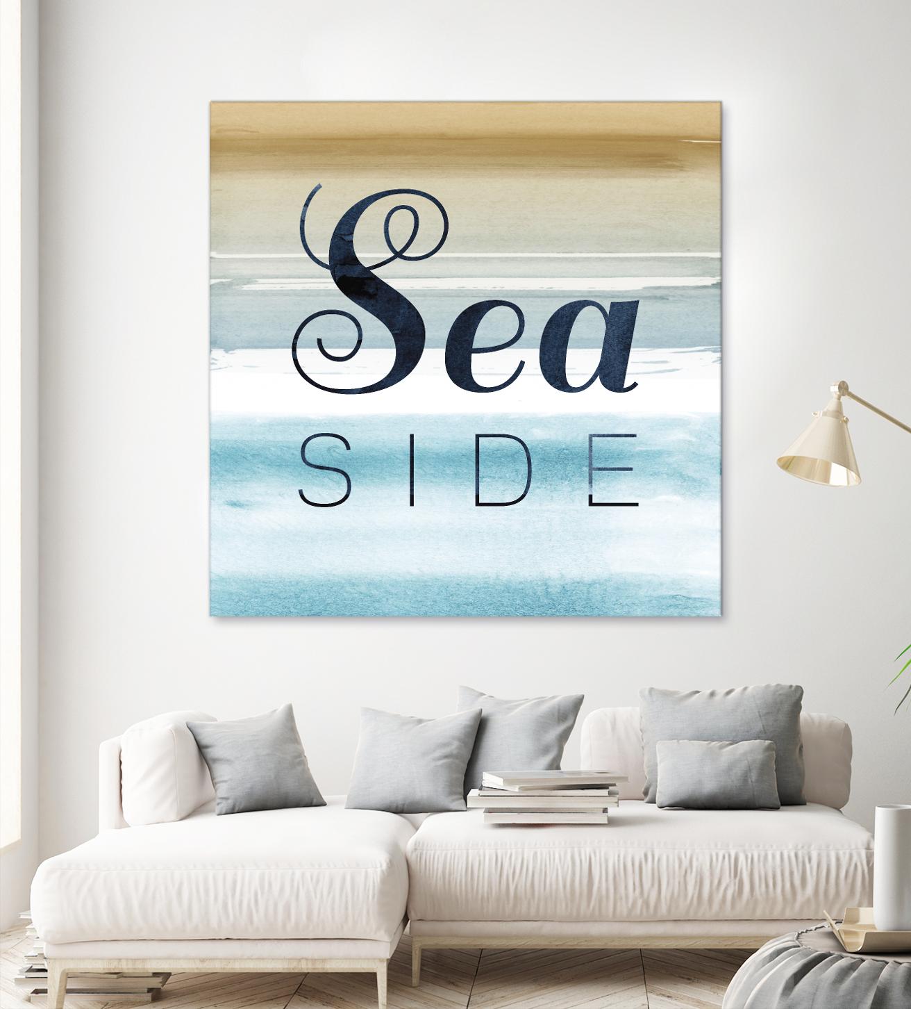 Sea Side by PI Studio on GIANT ART - beige quotes
