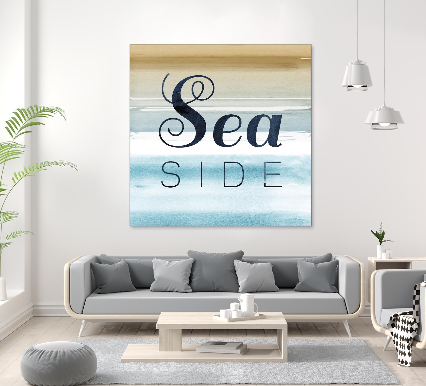Sea Side by PI Studio on GIANT ART - beige quotes