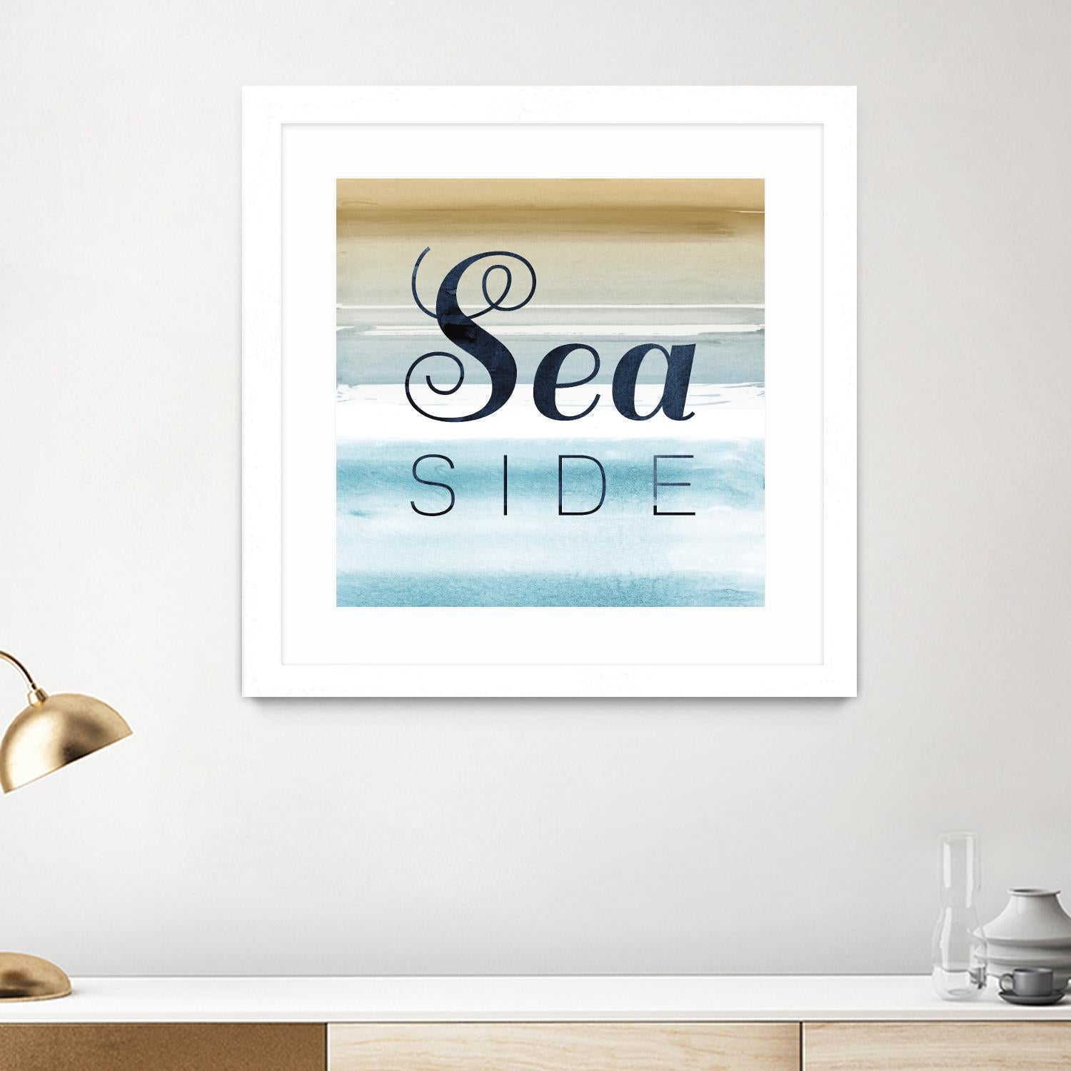 Sea Side by PI Studio on GIANT ART - beige quotes