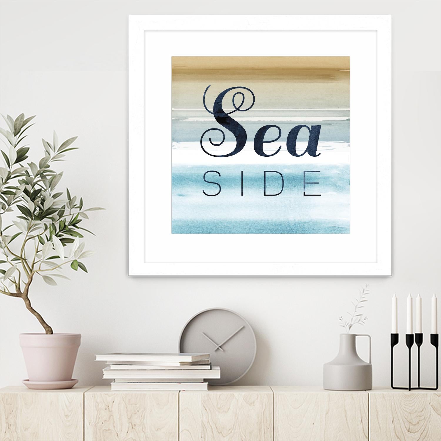 Sea Side by PI Studio on GIANT ART - beige quotes