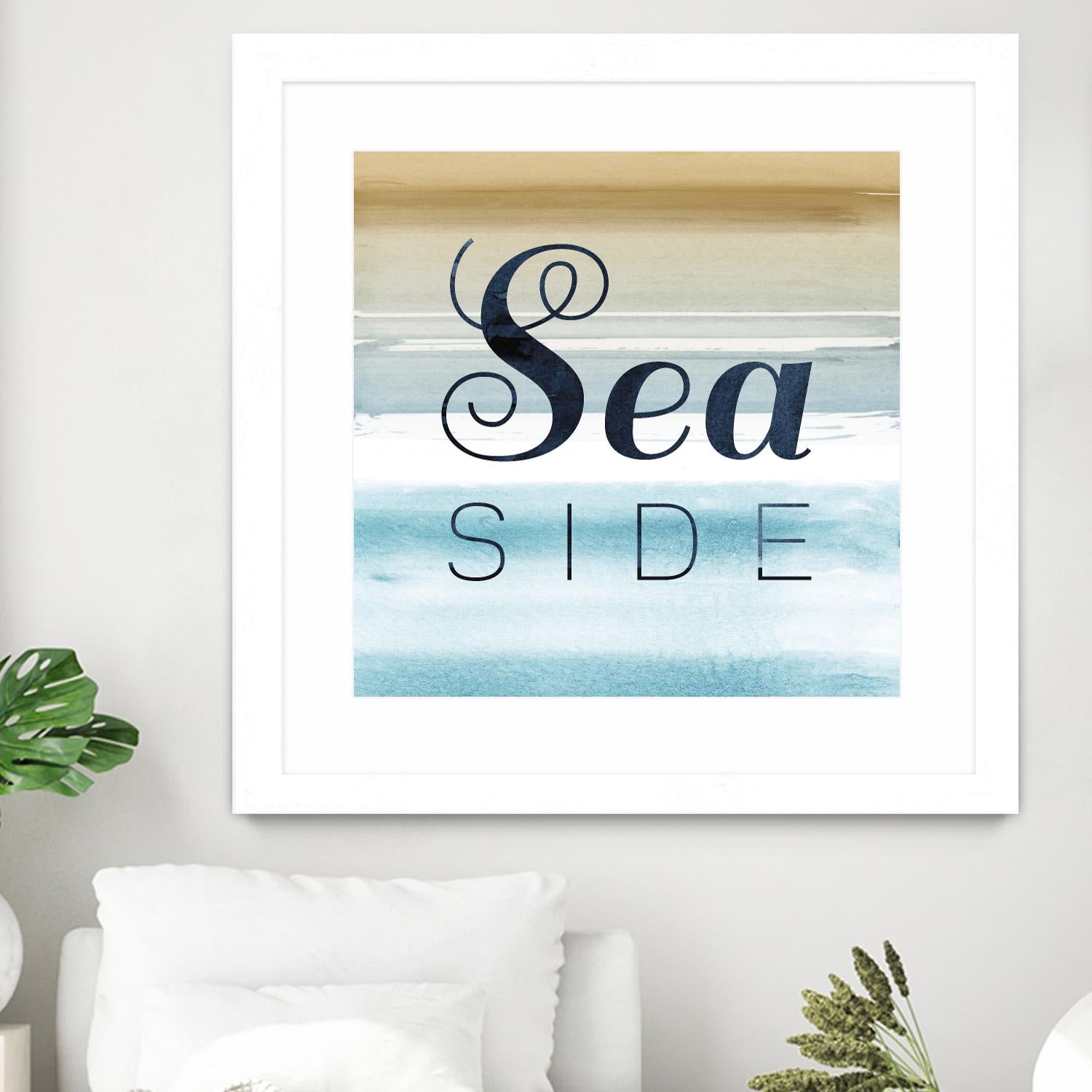 Sea Side by PI Studio on GIANT ART - beige quotes
