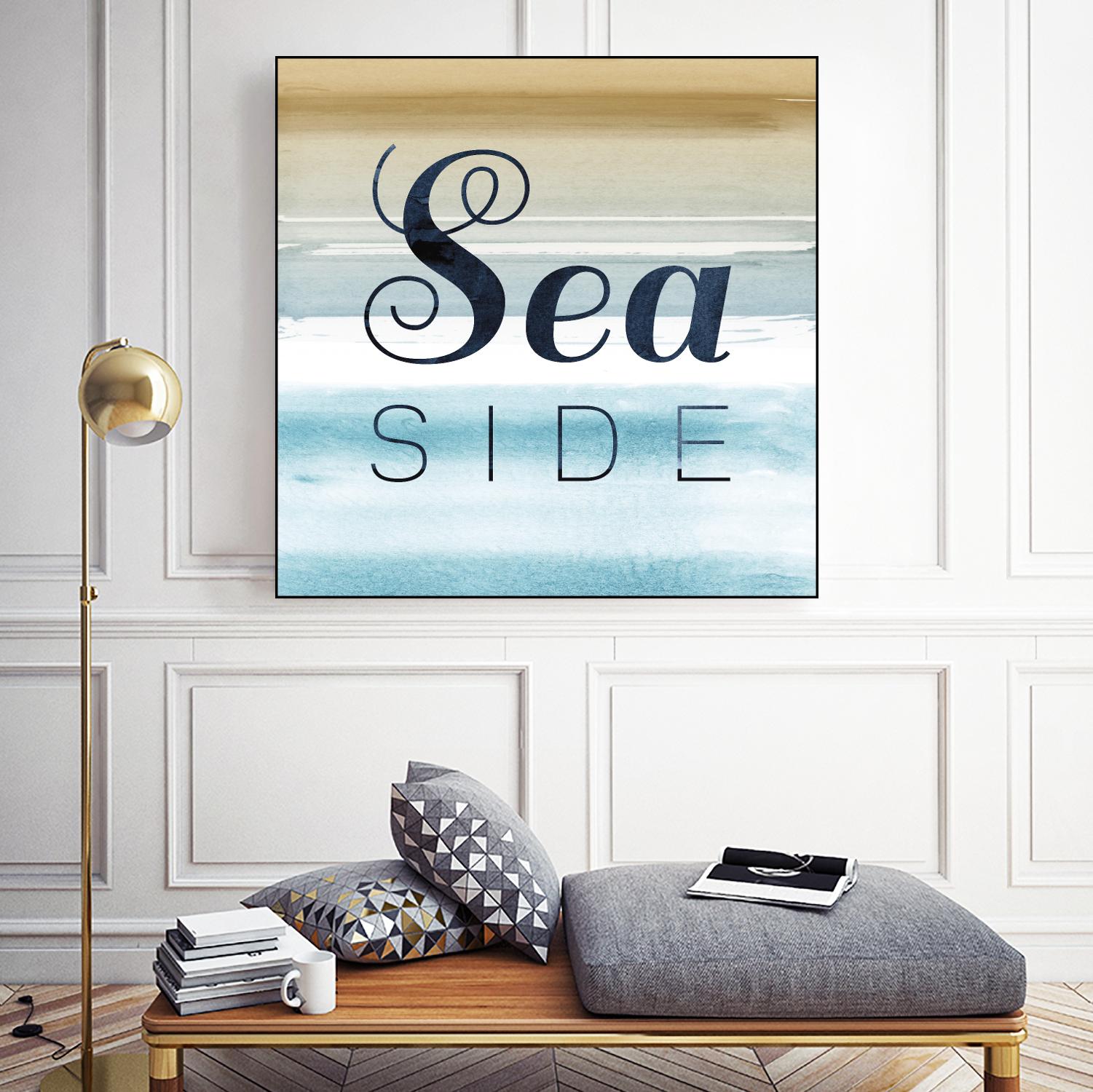 Sea Side by PI Studio on GIANT ART - beige quotes