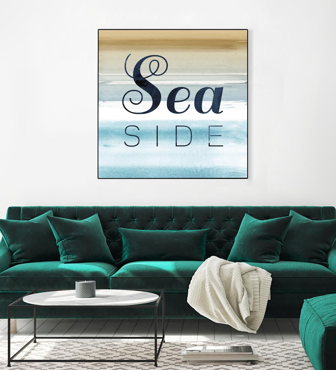 Sea Side by PI Studio on GIANT ART - beige quotes