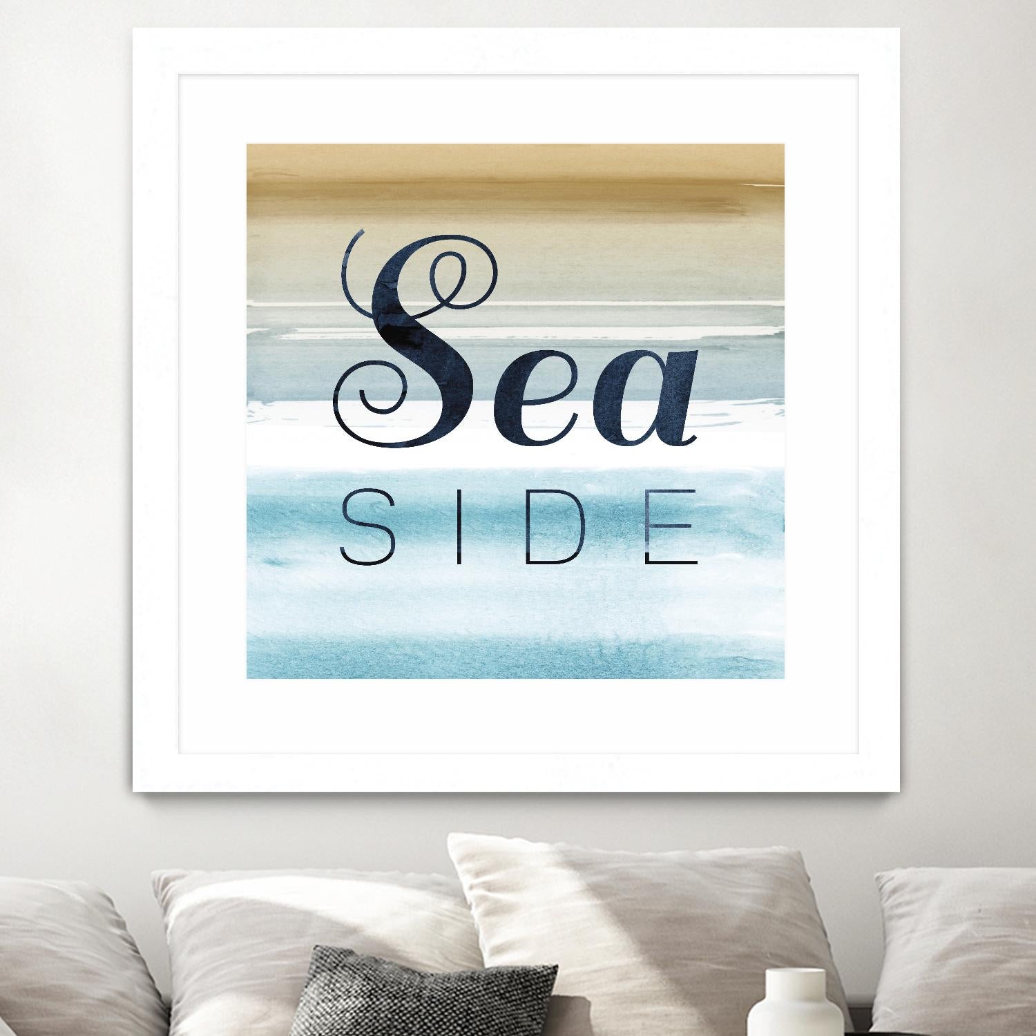 Sea Side by PI Studio on GIANT ART - beige quotes