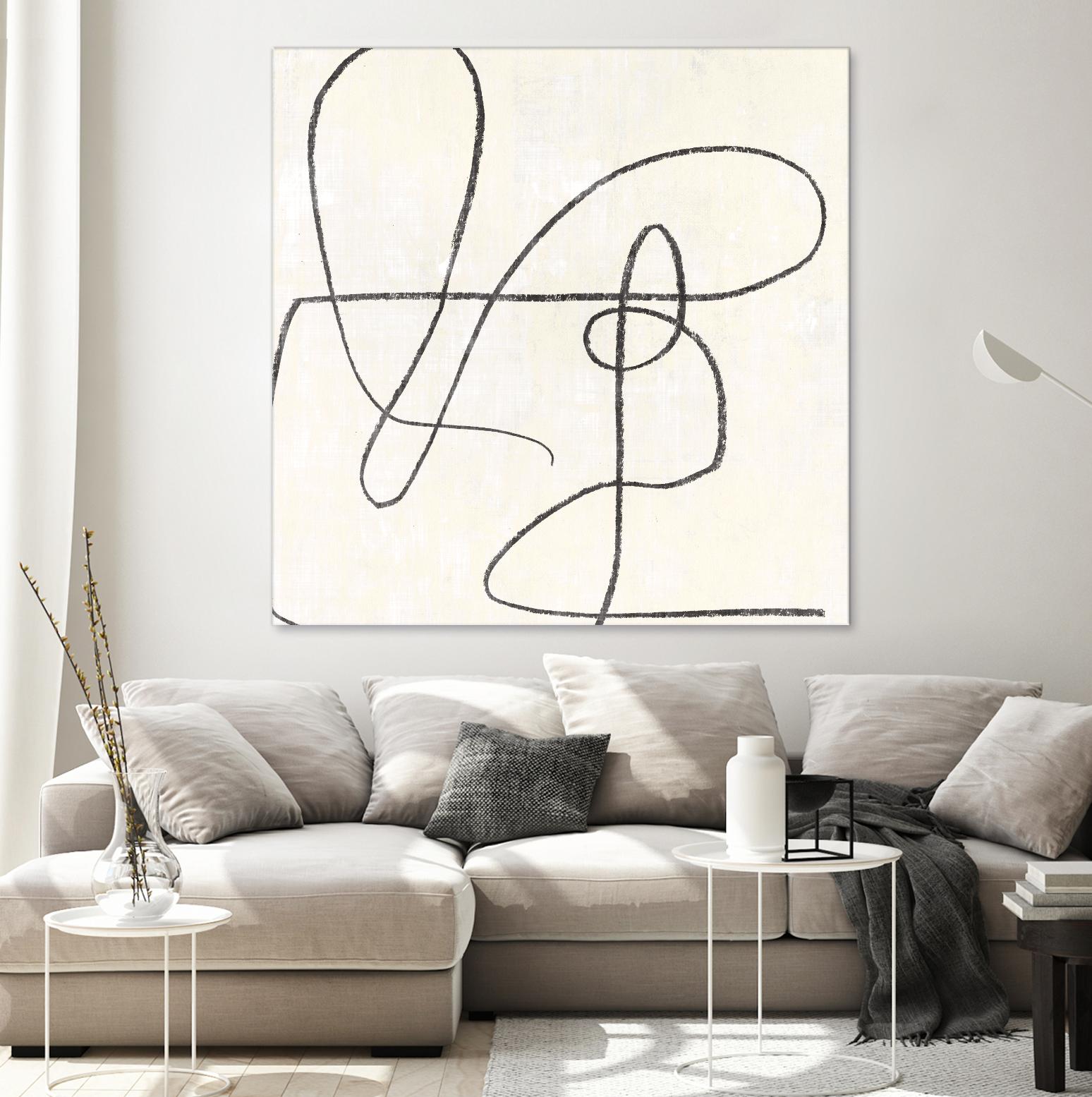 Juxtaposing by Pi Studio on GIANT ART - white linear linear art