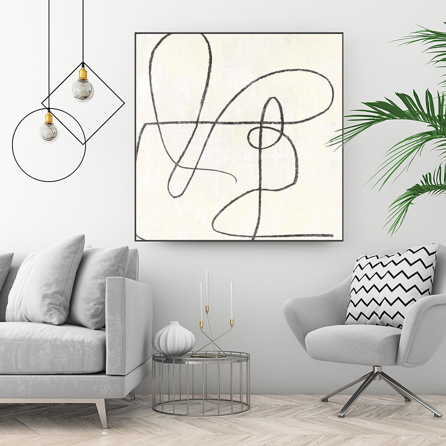 Juxtaposing by Pi Studio on GIANT ART - white linear linear art