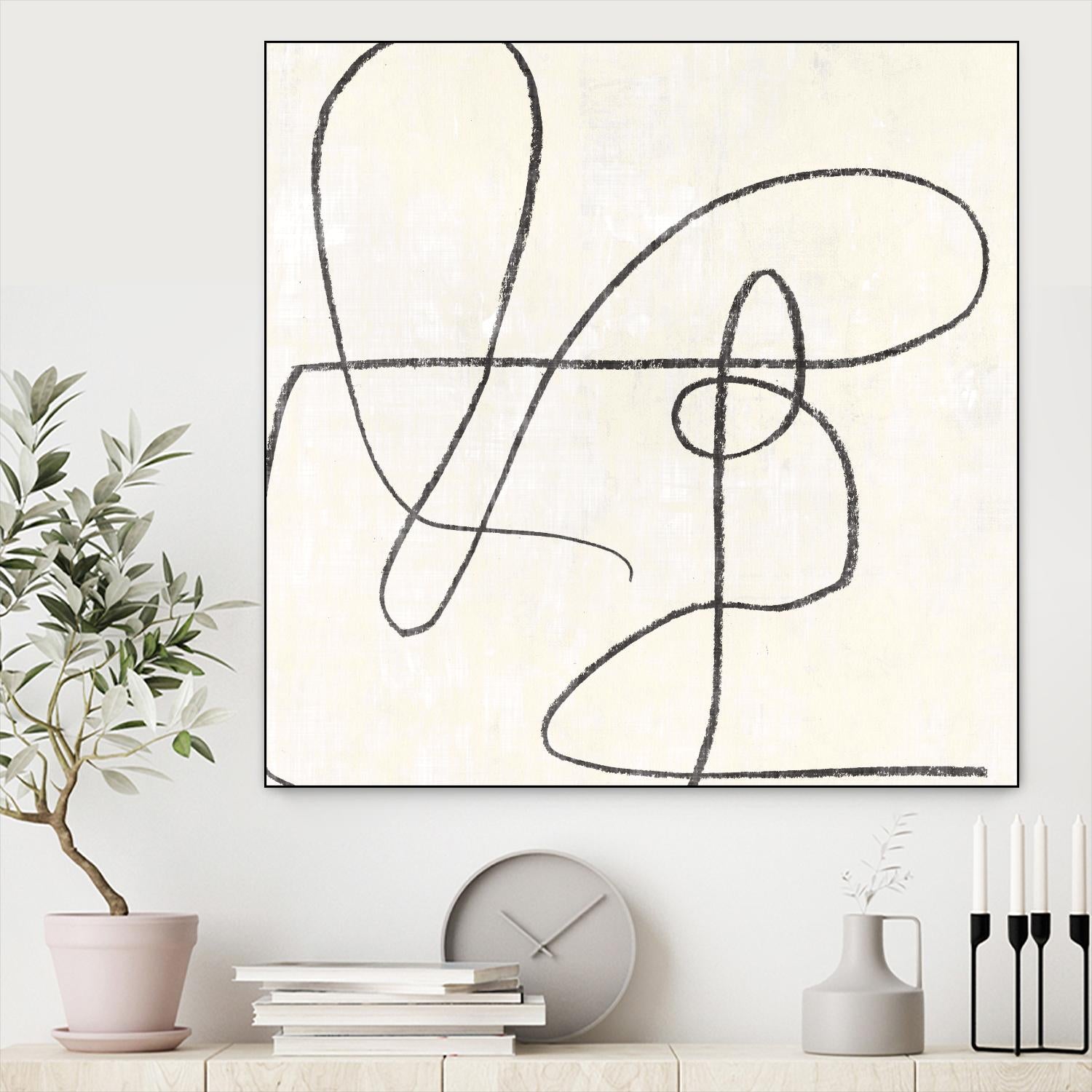 Juxtaposing by Pi Studio on GIANT ART - white linear linear art