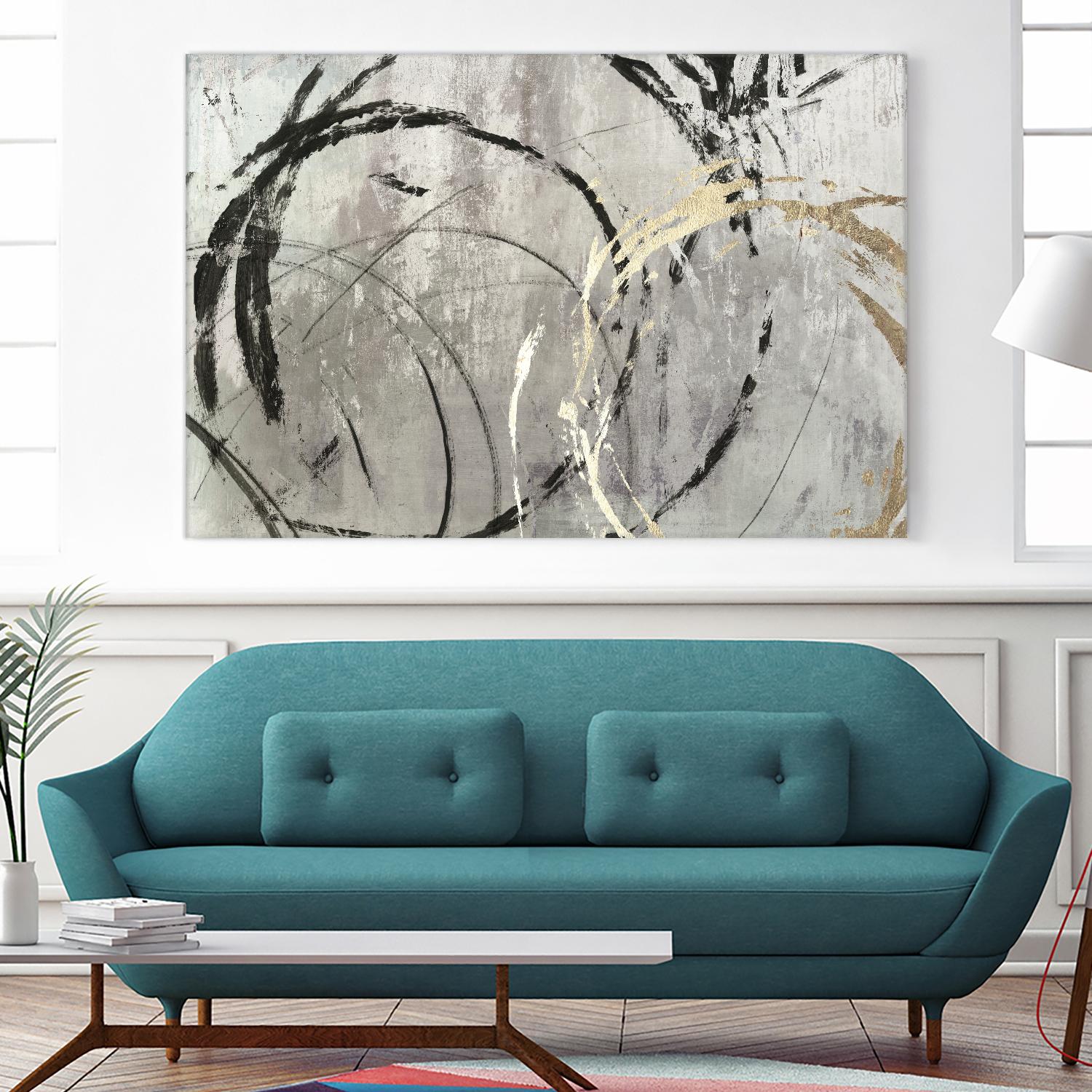 Grey Abstract I by PI Studio on GIANT ART - black abstract
