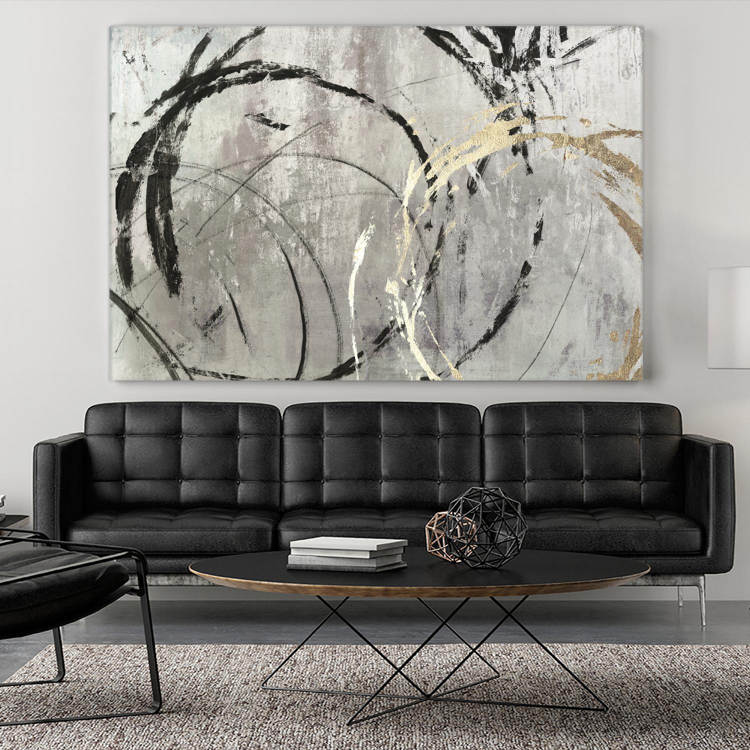 Grey Abstract I by PI Studio on GIANT ART - black abstract
