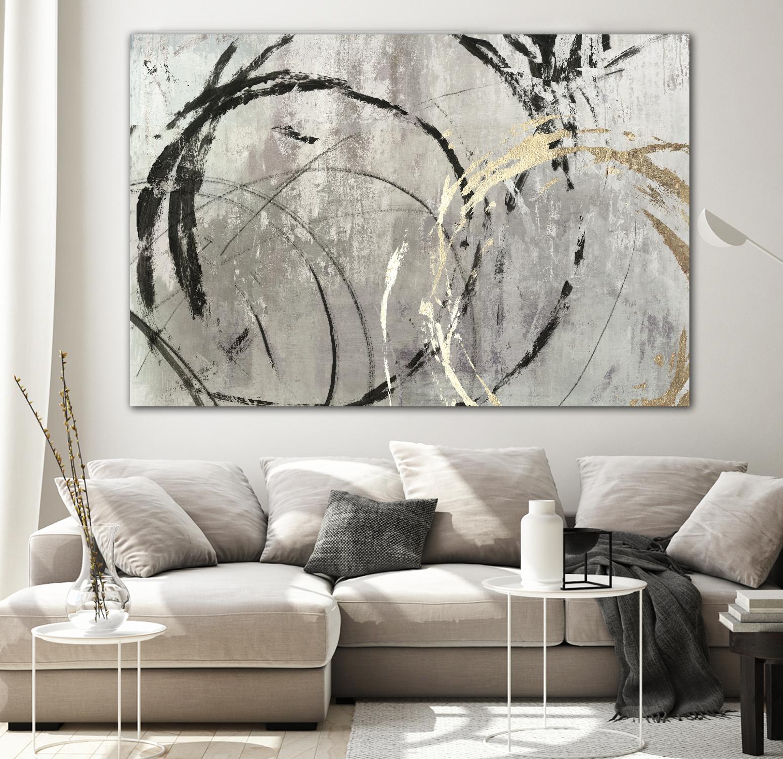 Grey Abstract I by PI Studio on GIANT ART - black abstract
