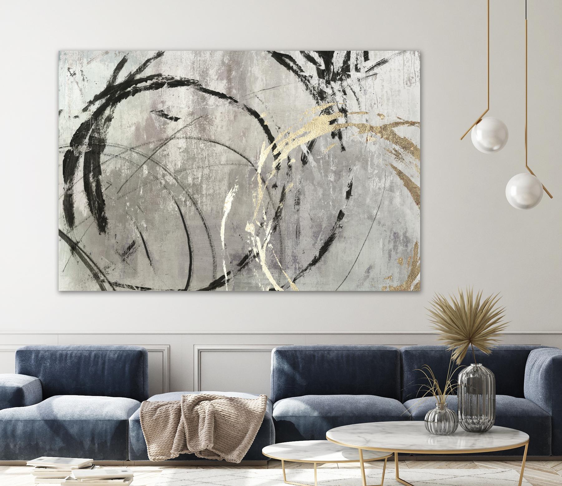 Grey Abstract I by PI Studio on GIANT ART - black abstract