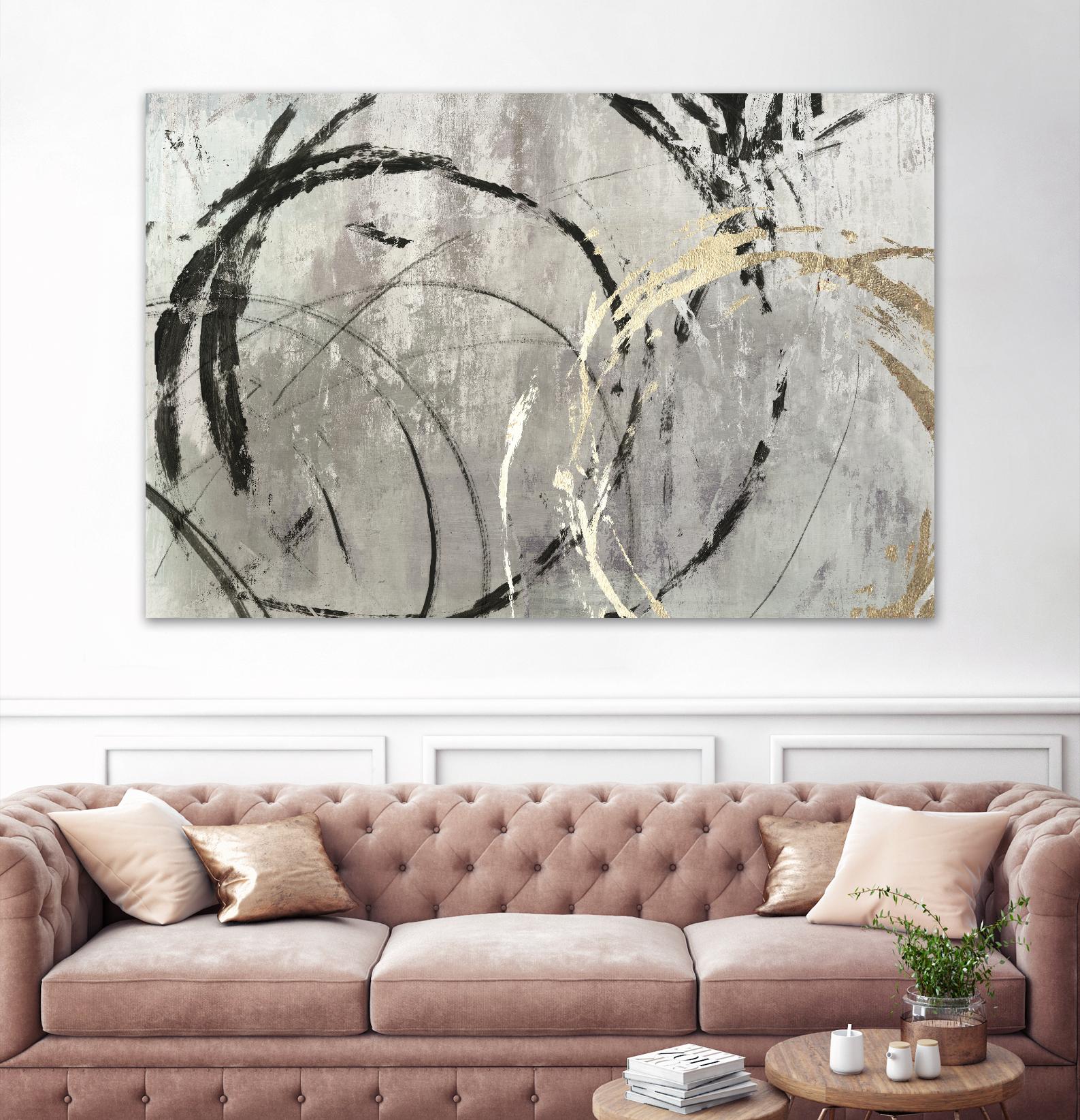Grey Abstract I by PI Studio on GIANT ART - black abstract
