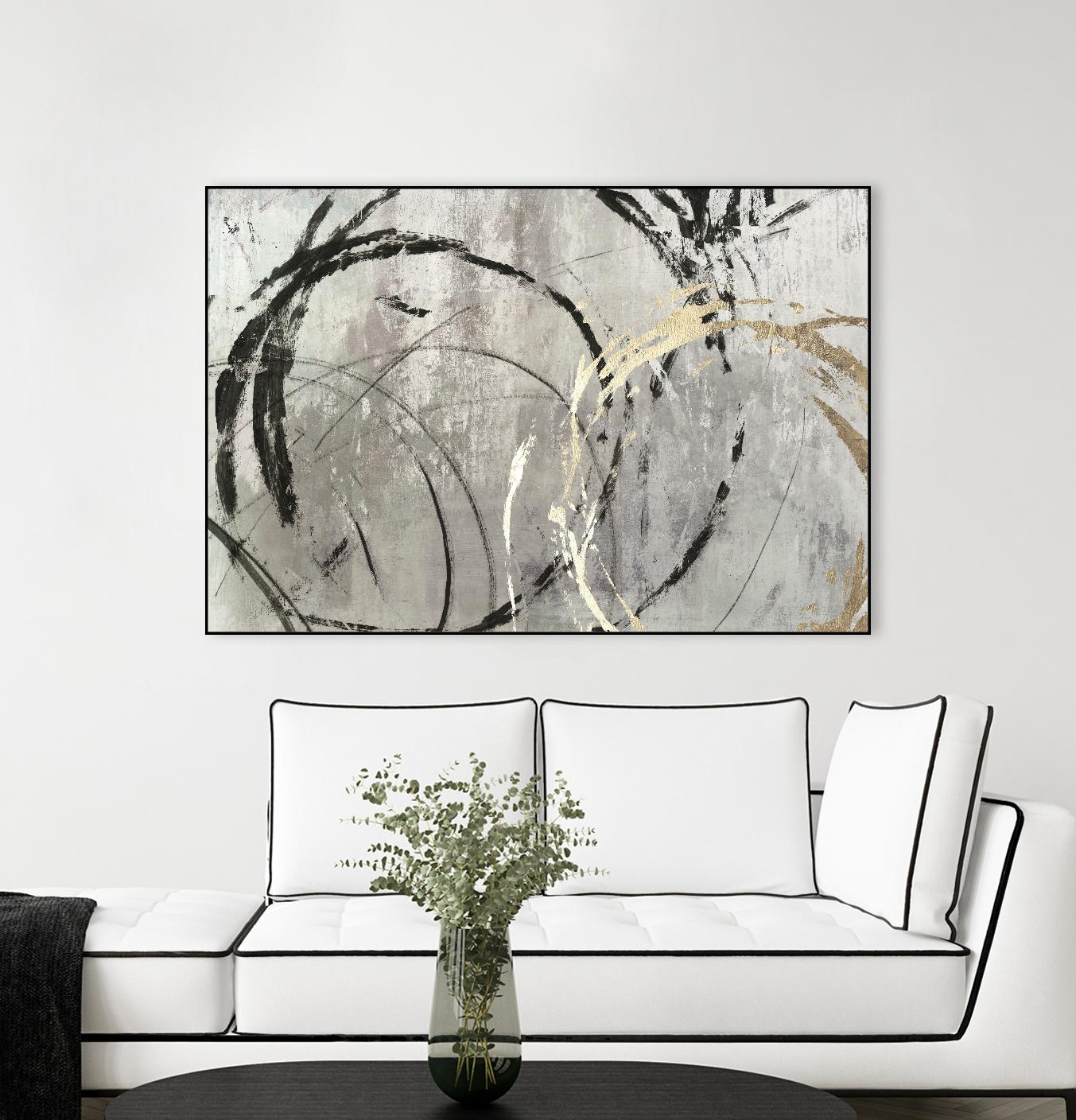 Grey Abstract I by PI Studio on GIANT ART - black abstract